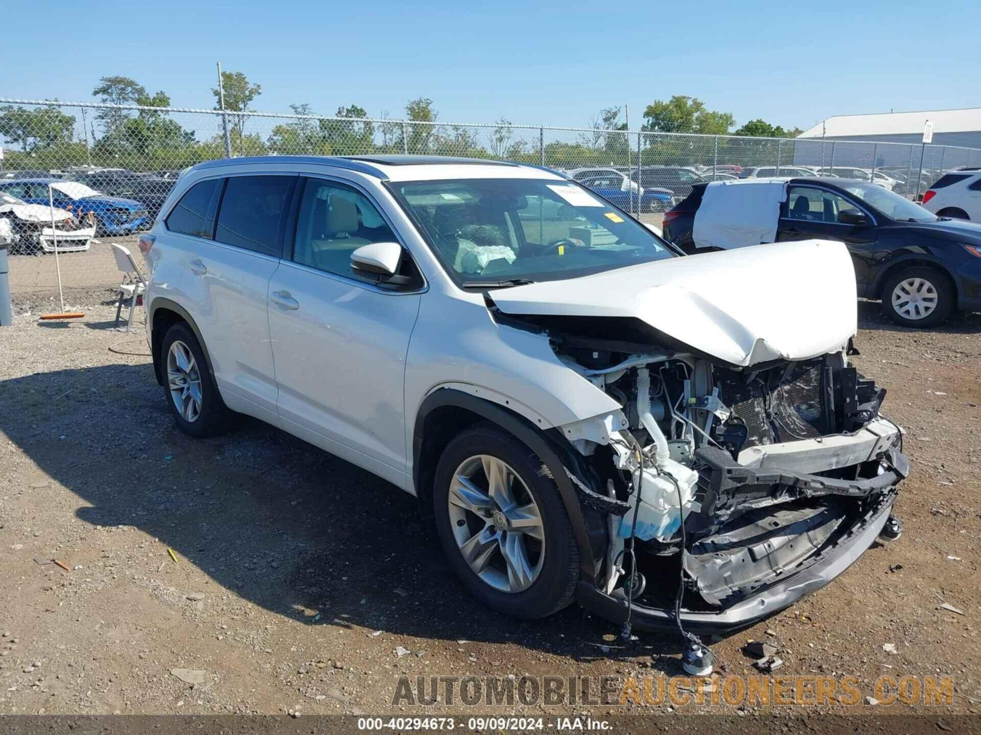 5TDDKRFH0FS182253 TOYOTA HIGHLANDER 2015