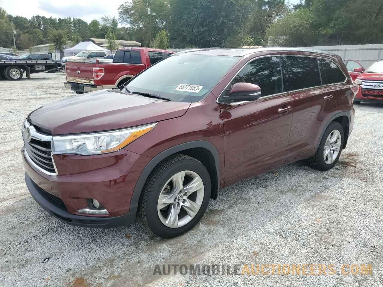 5TDDKRFH0GS354914 TOYOTA HIGHLANDER 2016