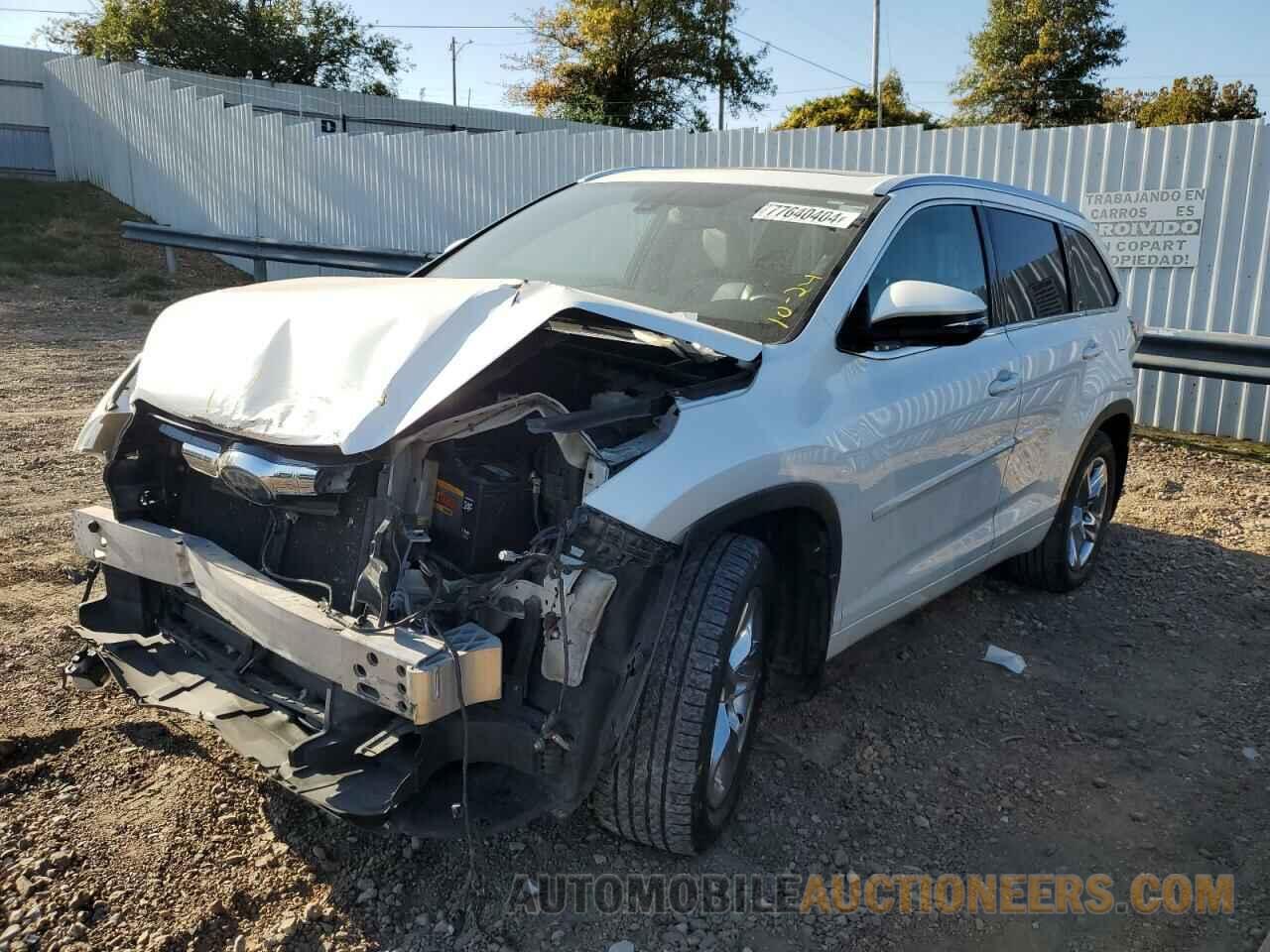 5TDDKRFH1FS157927 TOYOTA HIGHLANDER 2015