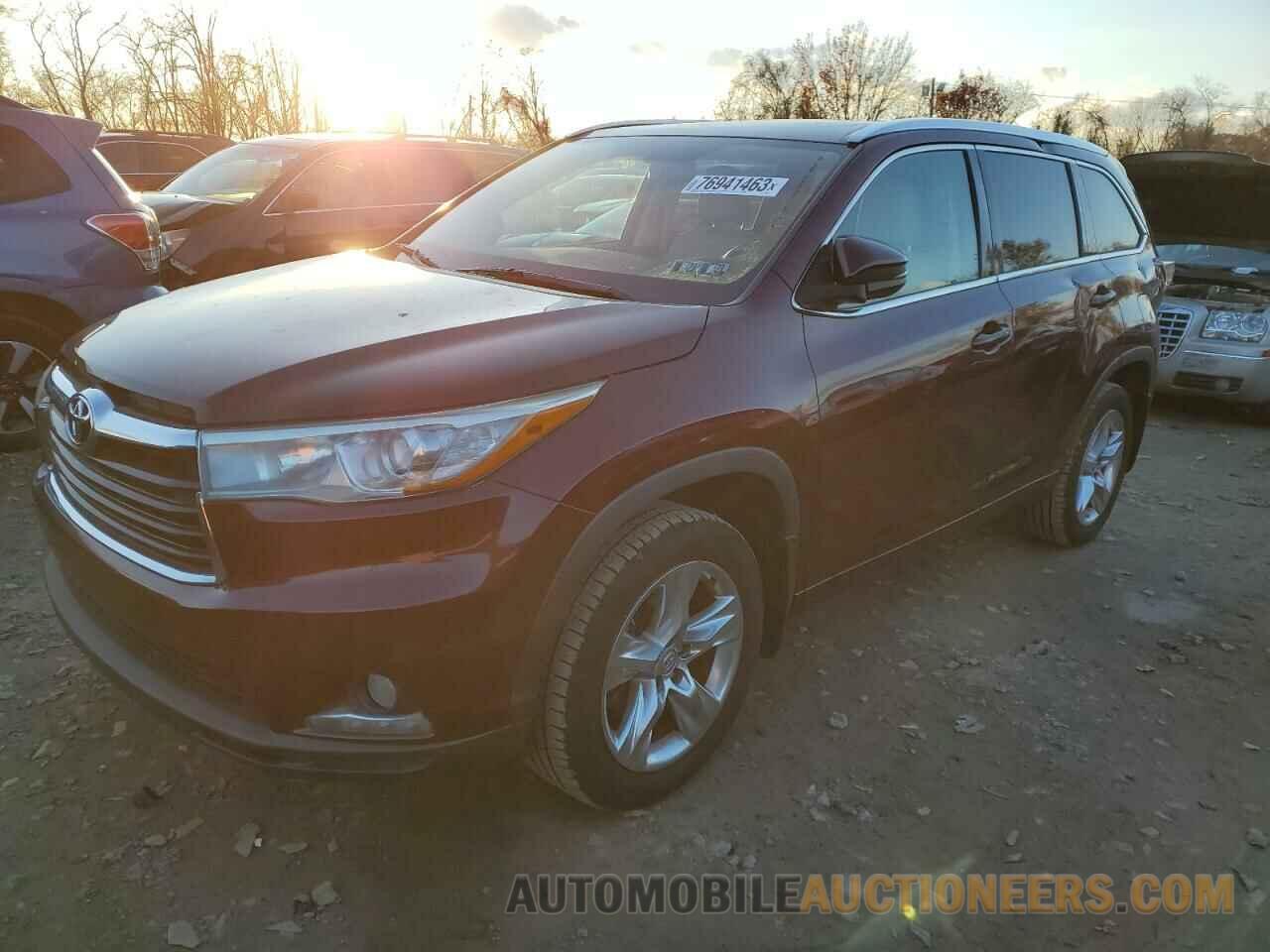 5TDDKRFH1FS177885 TOYOTA HIGHLANDER 2015