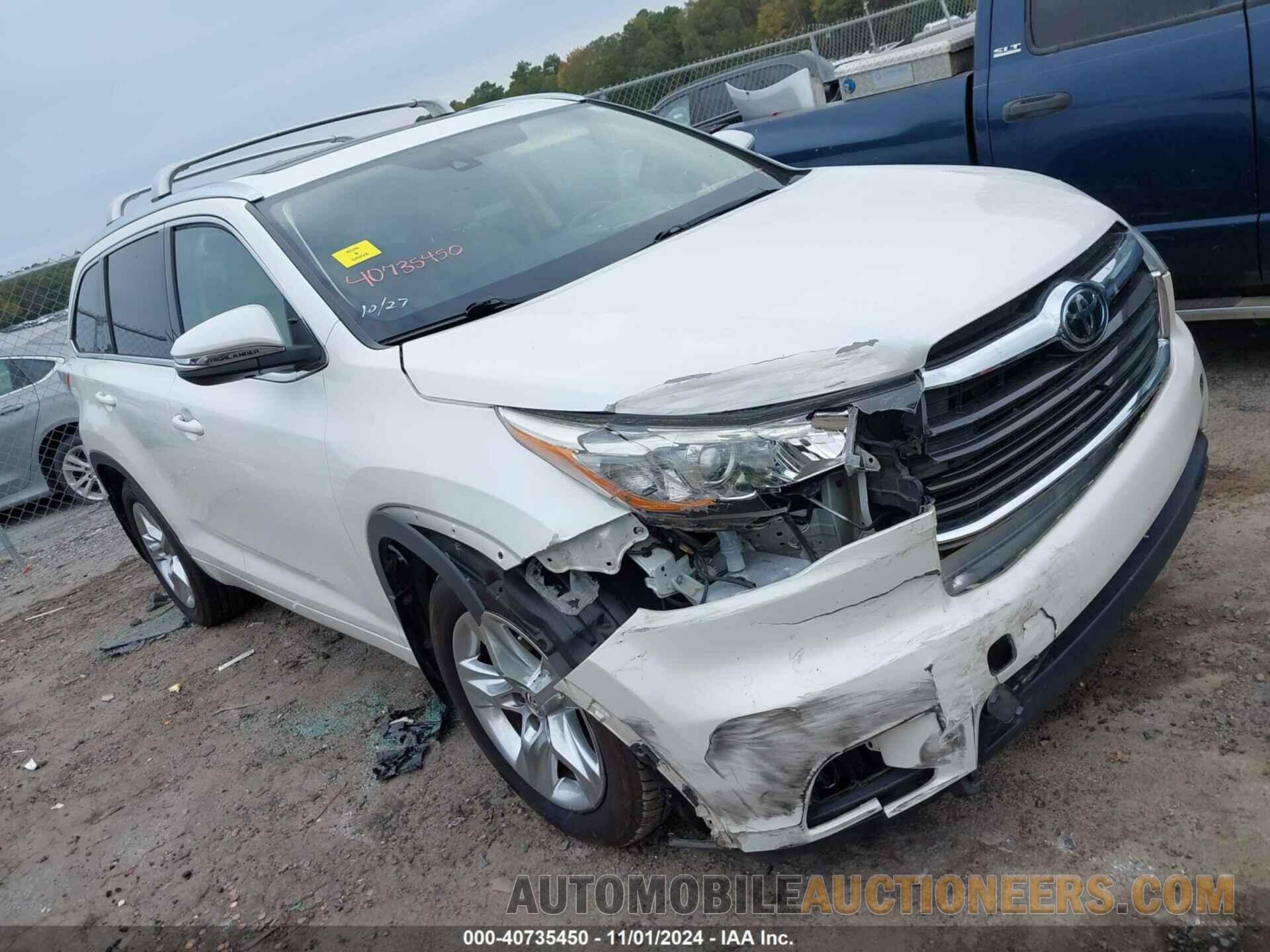 5TDDKRFH1FS203711 TOYOTA HIGHLANDER 2015