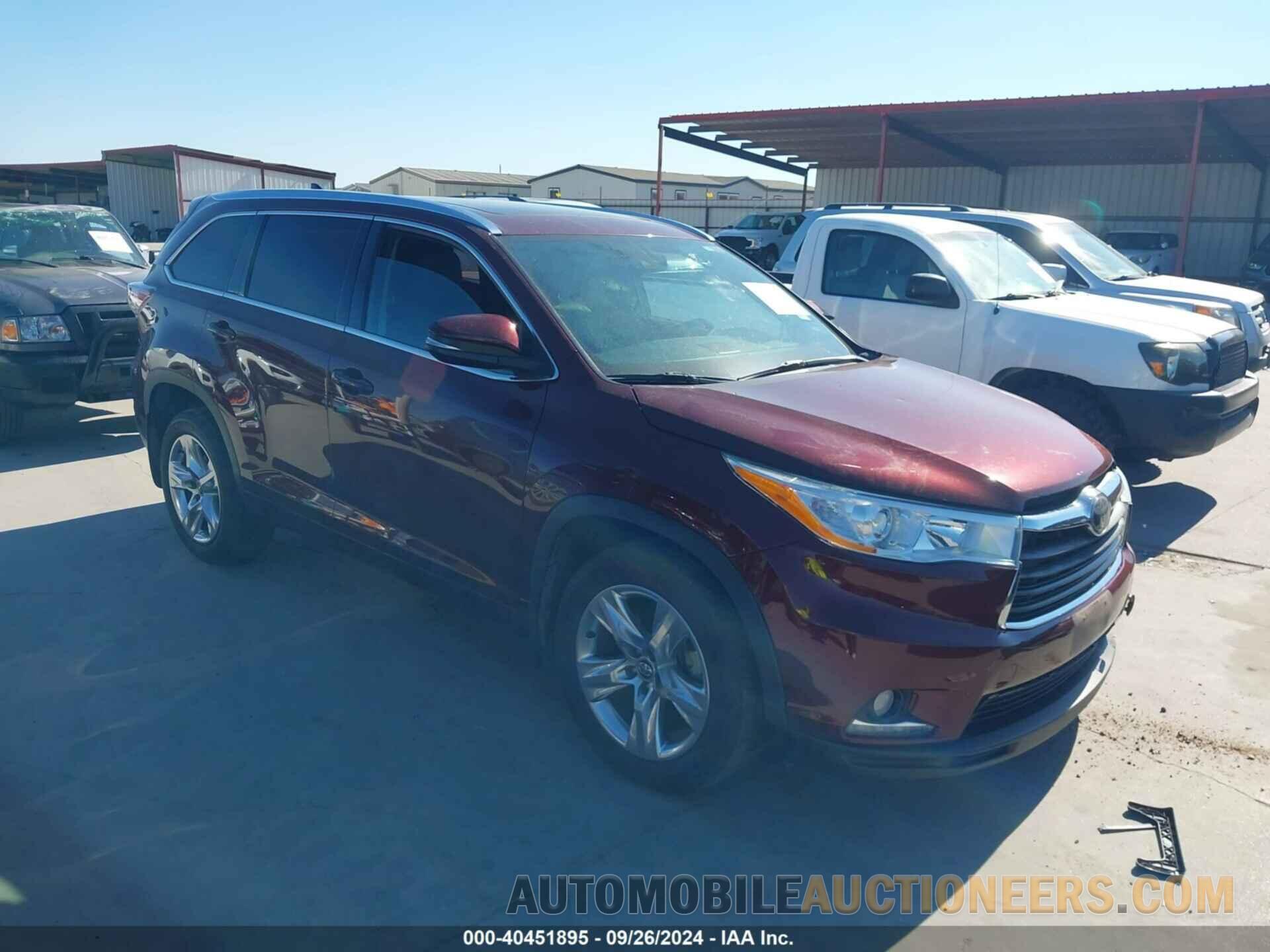 5TDDKRFH1GS314177 TOYOTA HIGHLANDER 2016