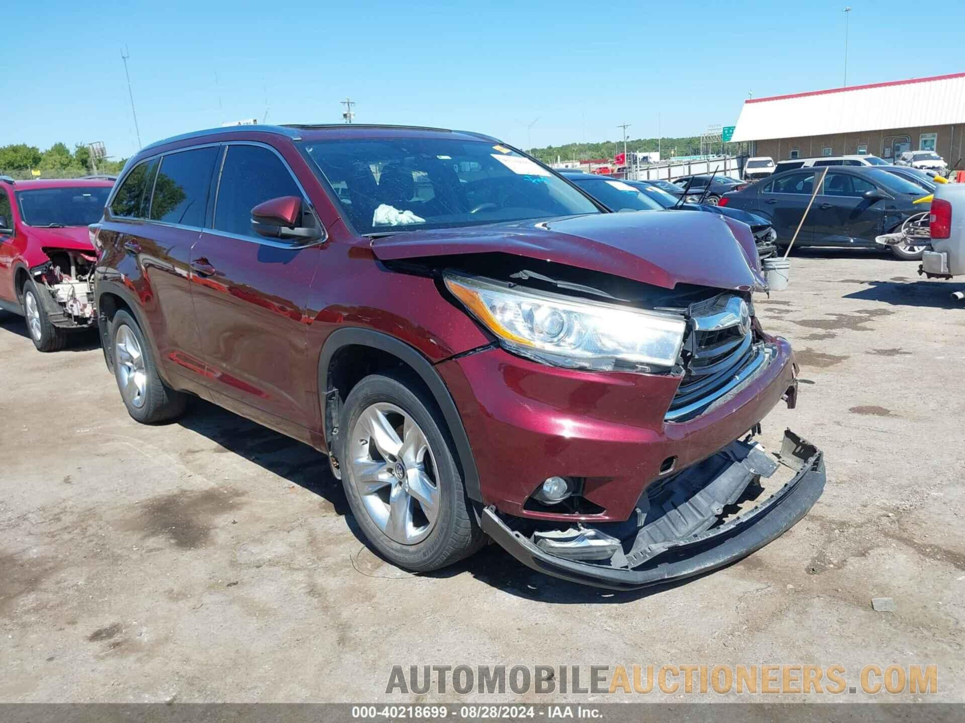 5TDDKRFH1GS323218 TOYOTA HIGHLANDER 2016