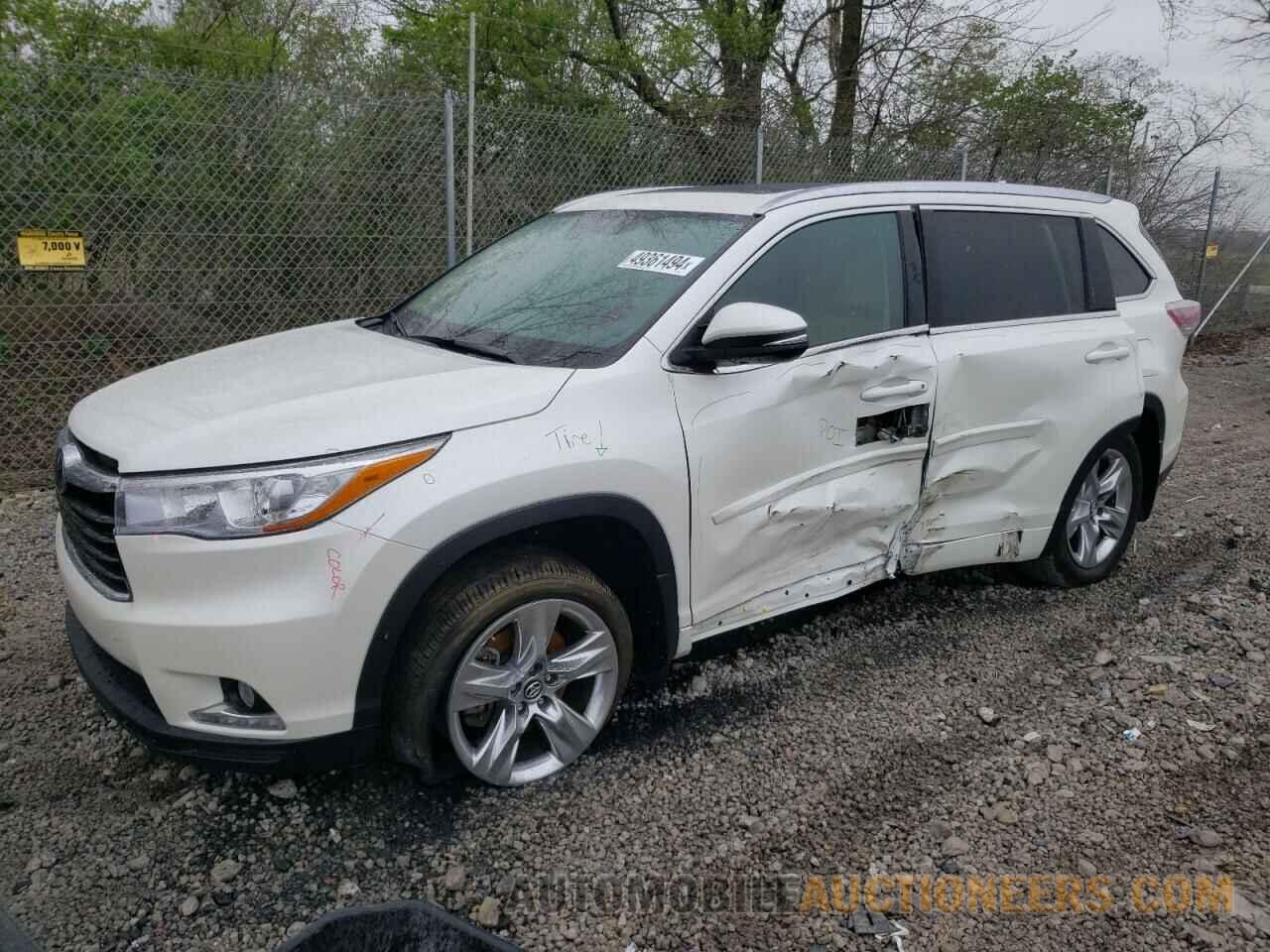 5TDDKRFH1GS342500 TOYOTA HIGHLANDER 2016