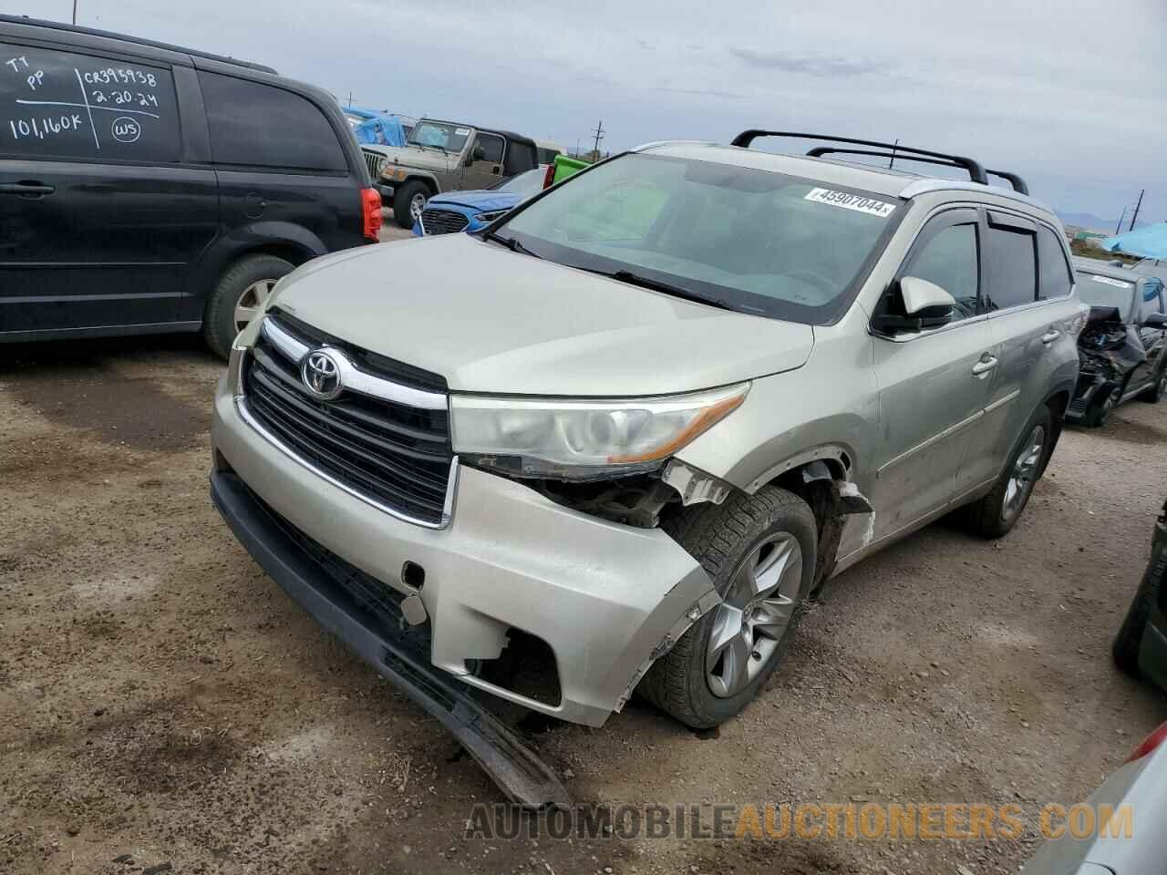 5TDDKRFH2FS103214 TOYOTA HIGHLANDER 2015