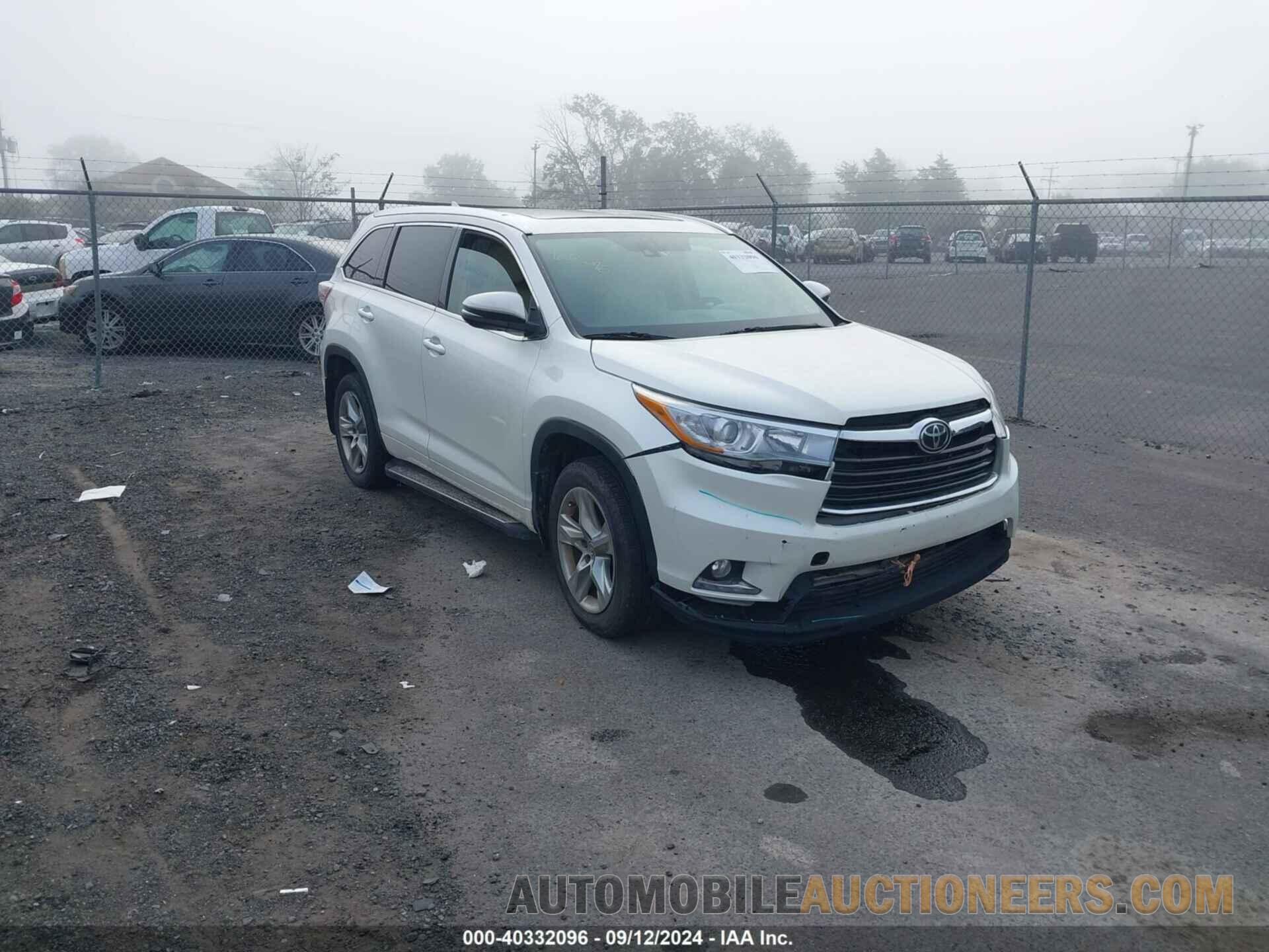 5TDDKRFH2FS140599 TOYOTA HIGHLANDER 2015