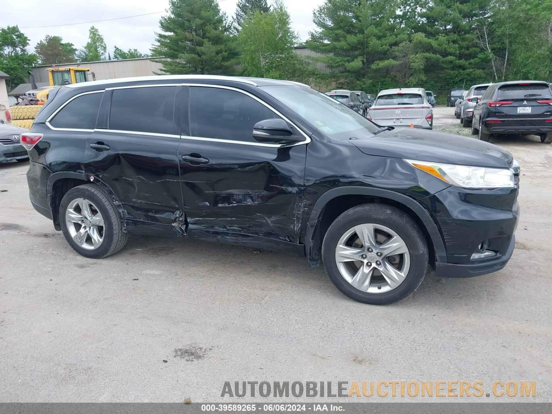 5TDDKRFH2FS200784 TOYOTA HIGHLANDER 2015