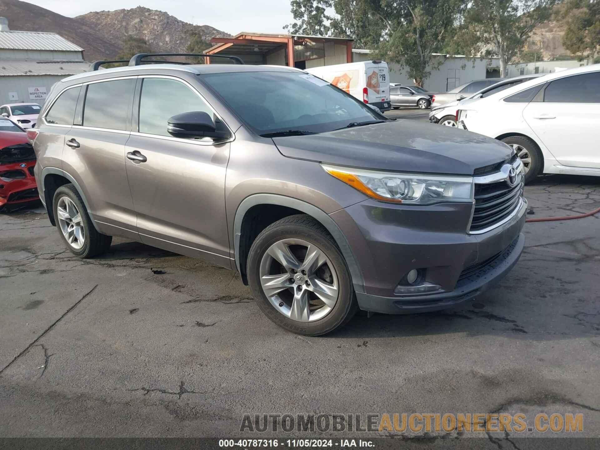 5TDDKRFH3FS132589 TOYOTA HIGHLANDER 2015