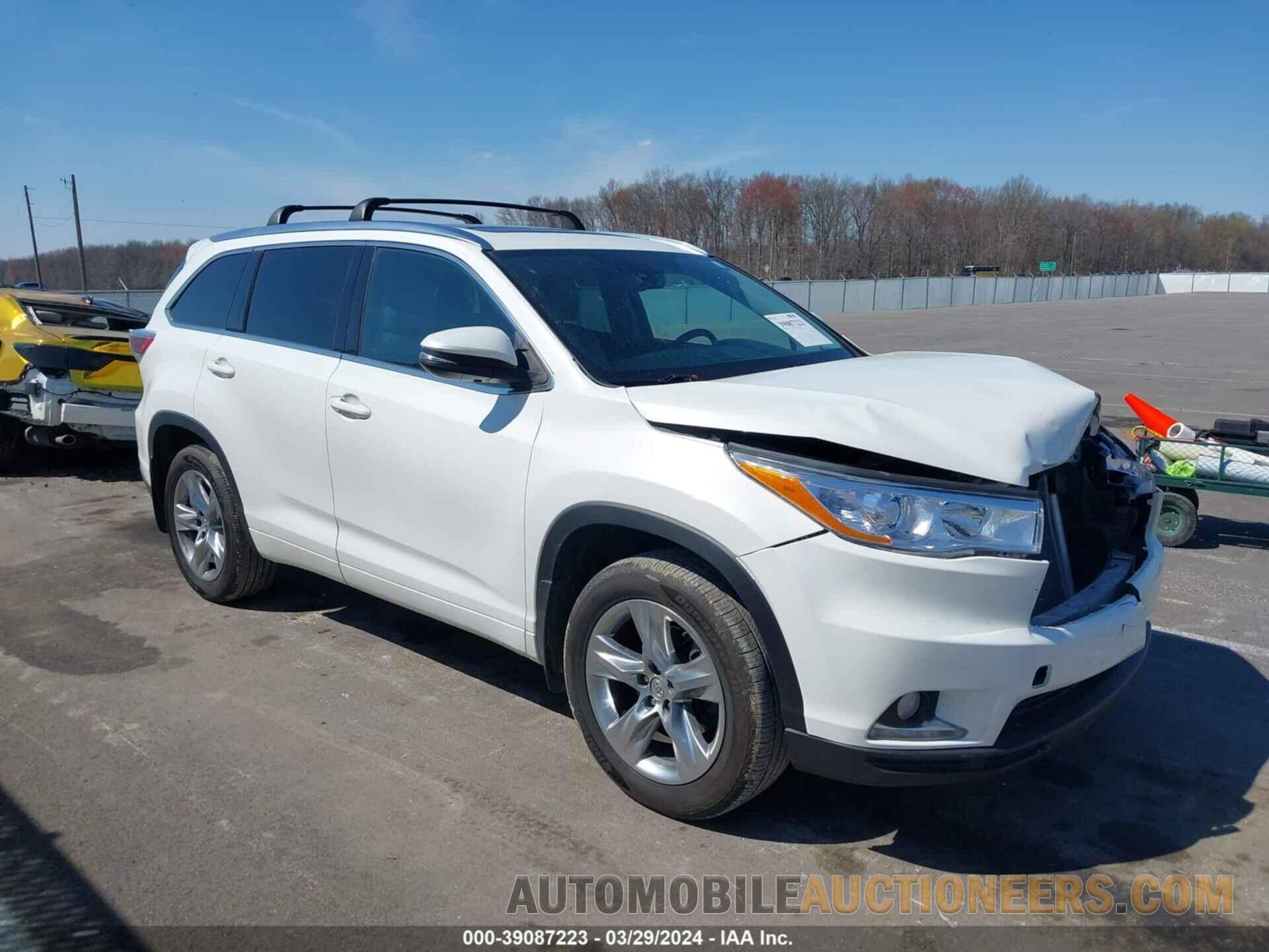 5TDDKRFH3FS150719 TOYOTA HIGHLANDER 2015