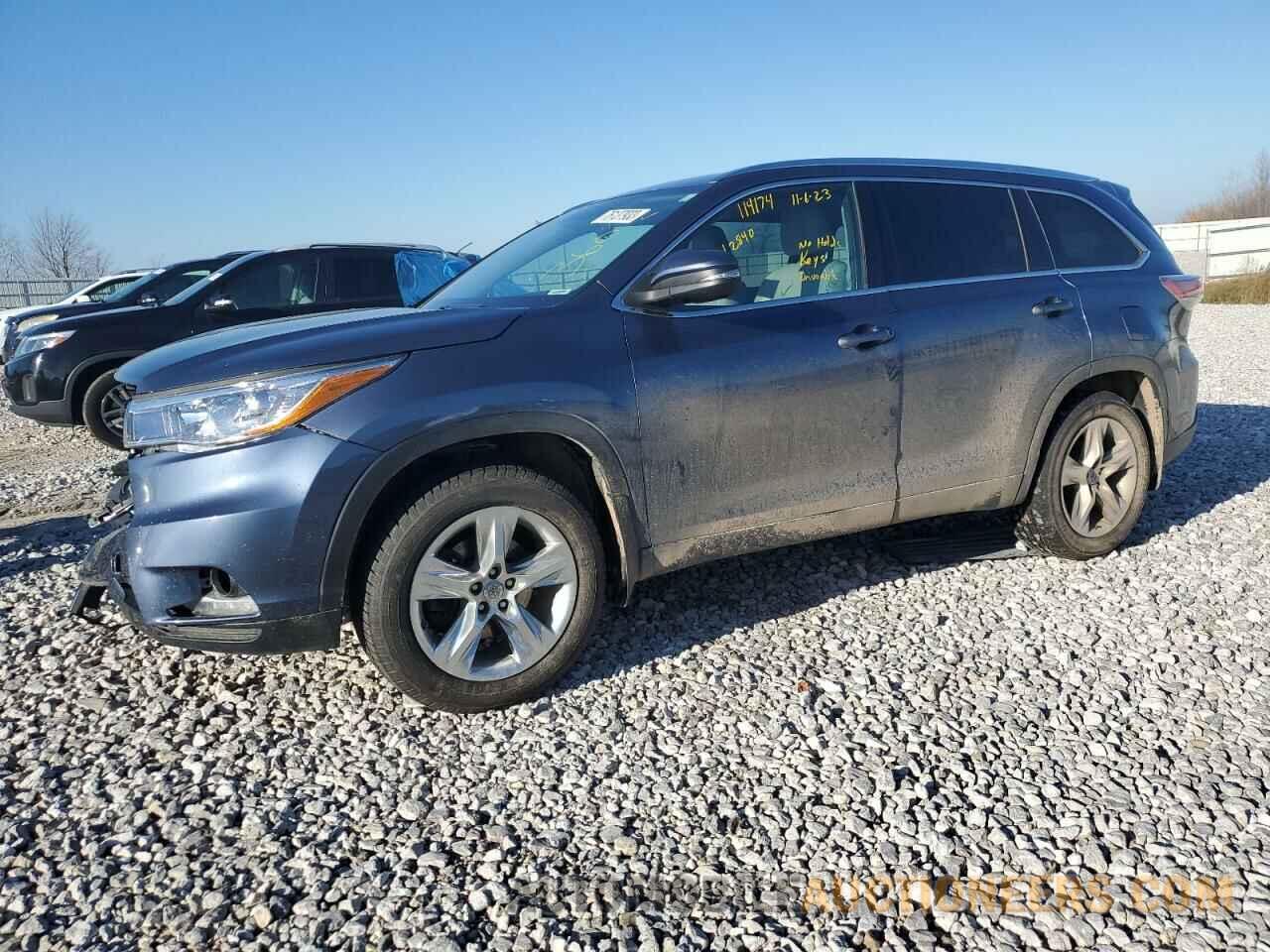 5TDDKRFH3FS162840 TOYOTA HIGHLANDER 2015