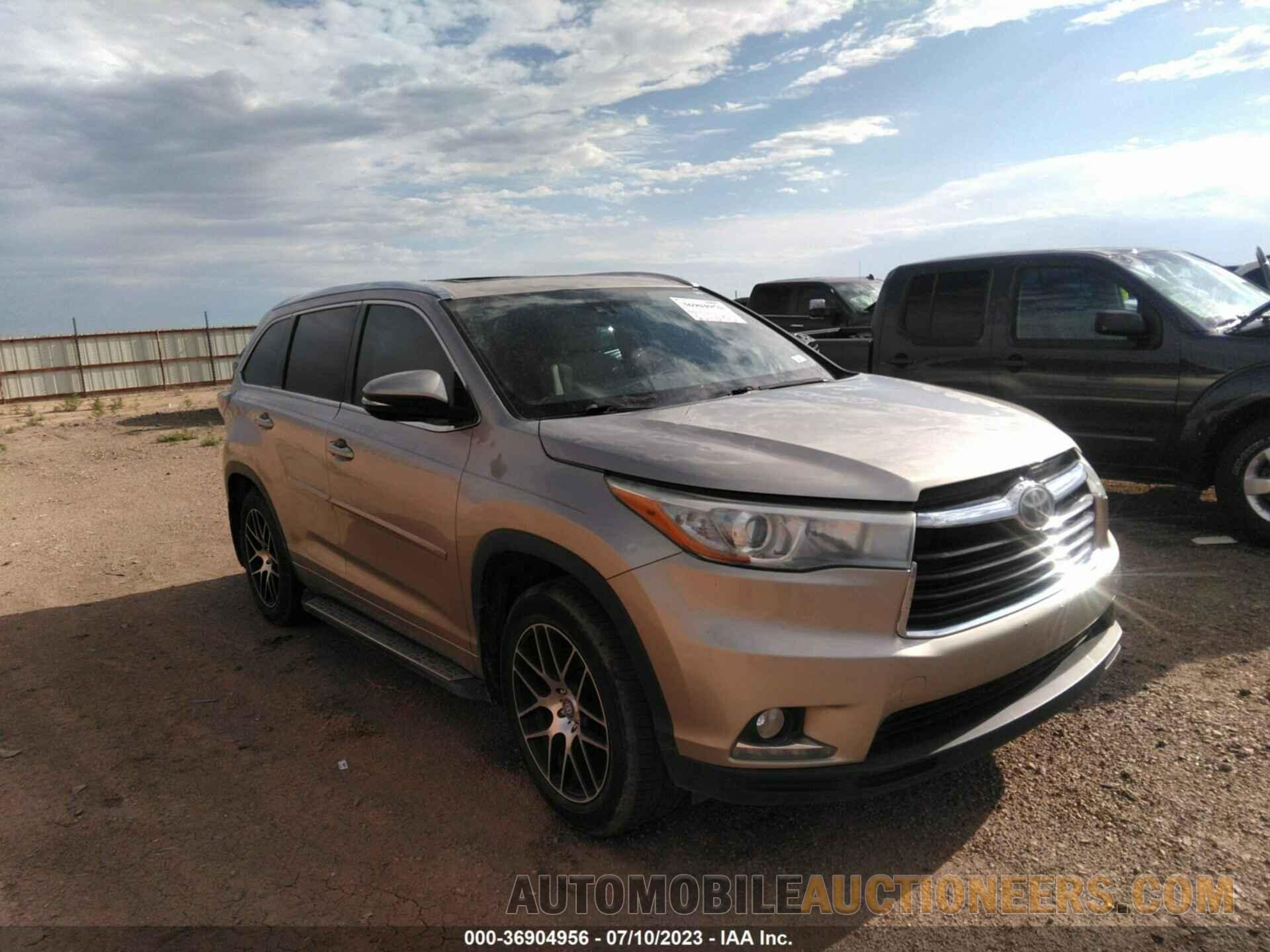 5TDDKRFH3FS223555 TOYOTA HIGHLANDER 2015