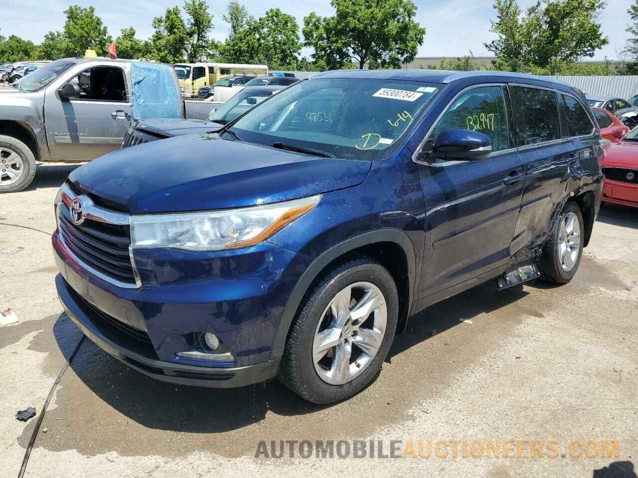 5TDDKRFH4FS160319 TOYOTA HIGHLANDER 2015