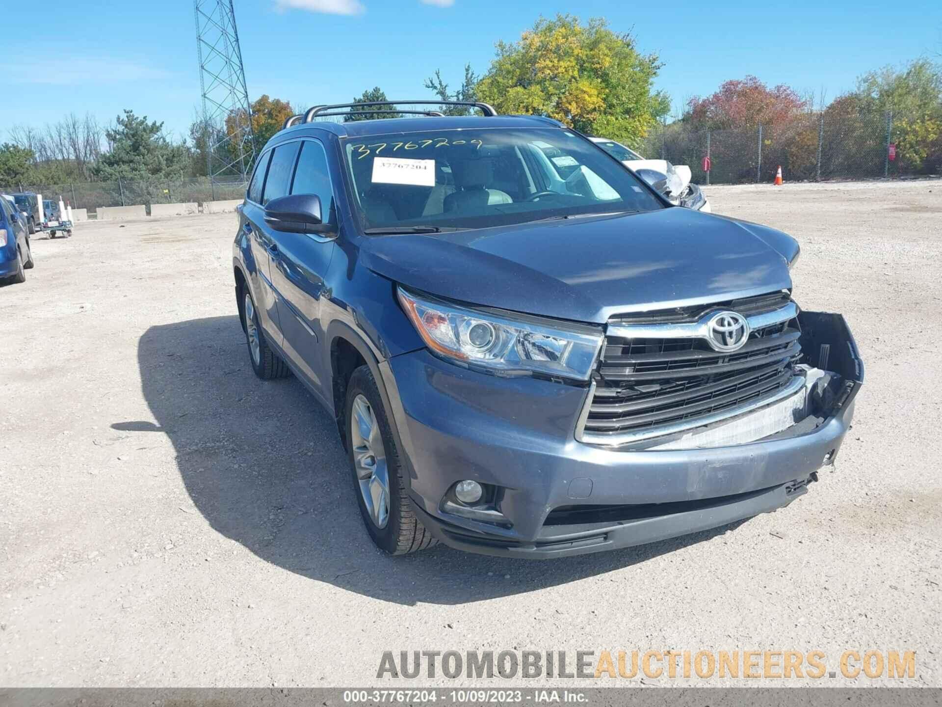 5TDDKRFH4FS214105 TOYOTA HIGHLANDER 2015