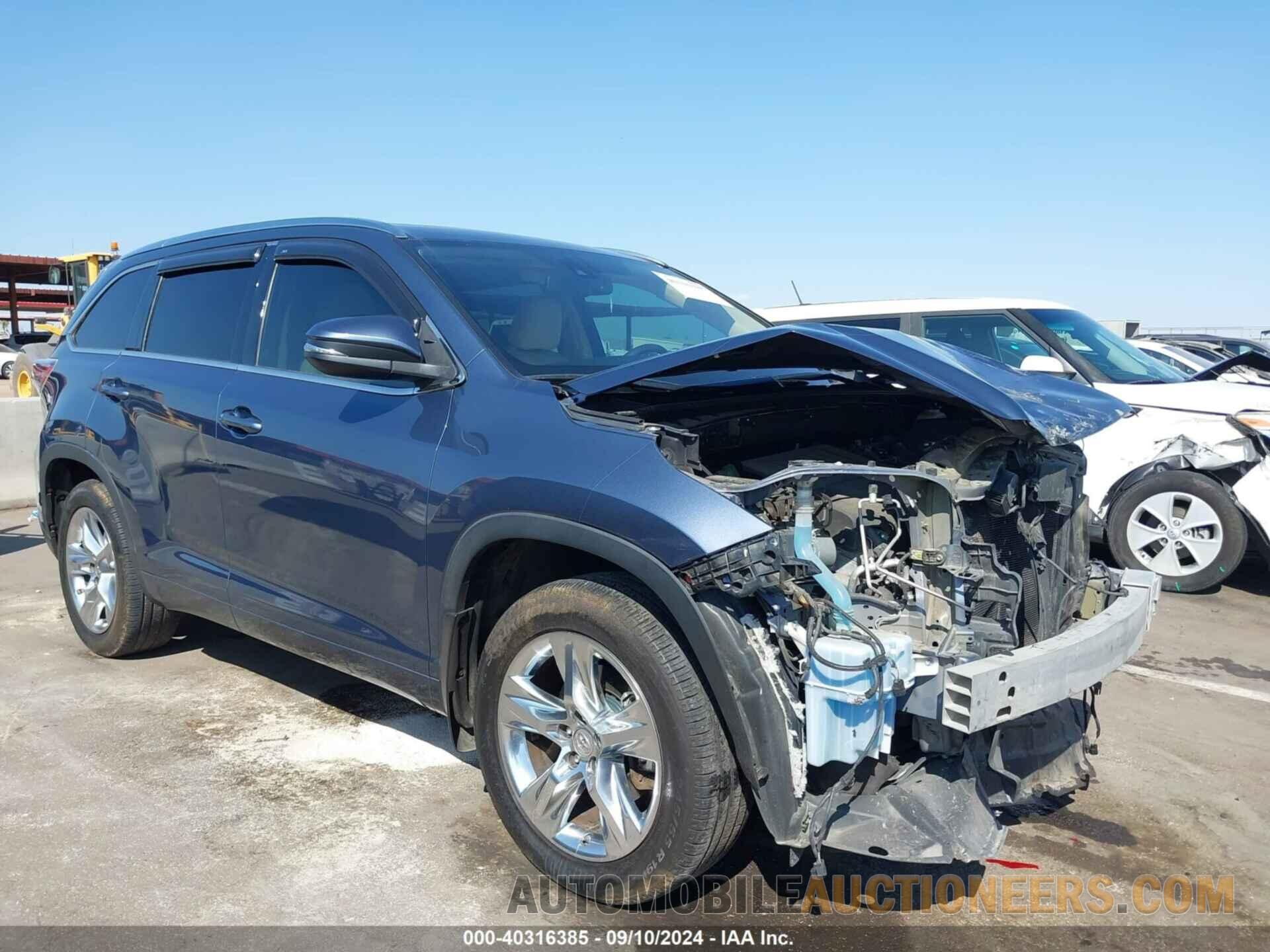 5TDDKRFH5FS127006 TOYOTA HIGHLANDER 2015