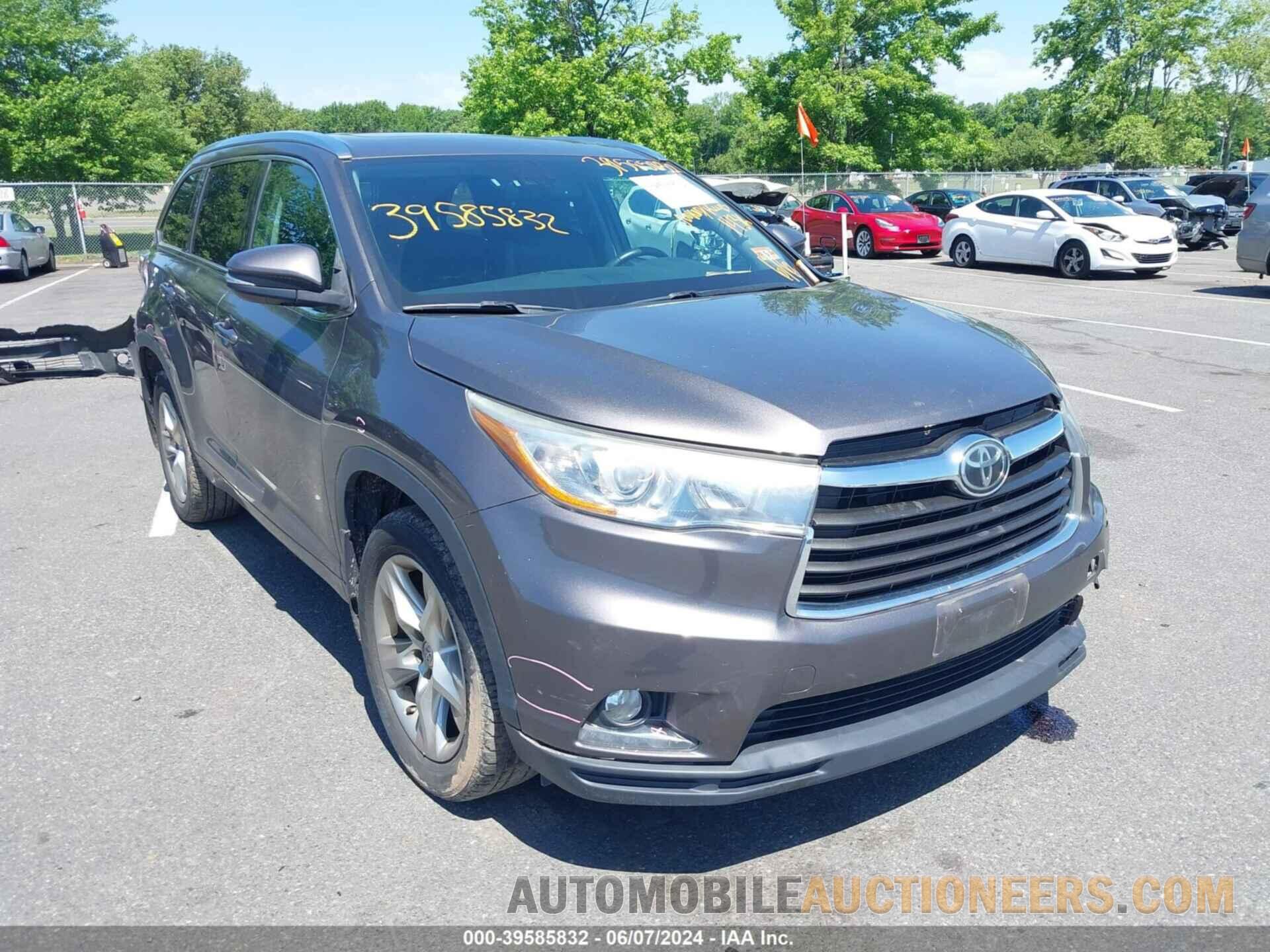 5TDDKRFH5FS159017 TOYOTA HIGHLANDER 2015