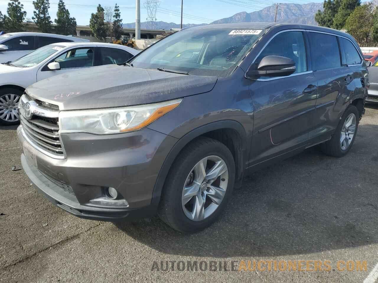 5TDDKRFH5FS187271 TOYOTA HIGHLANDER 2015