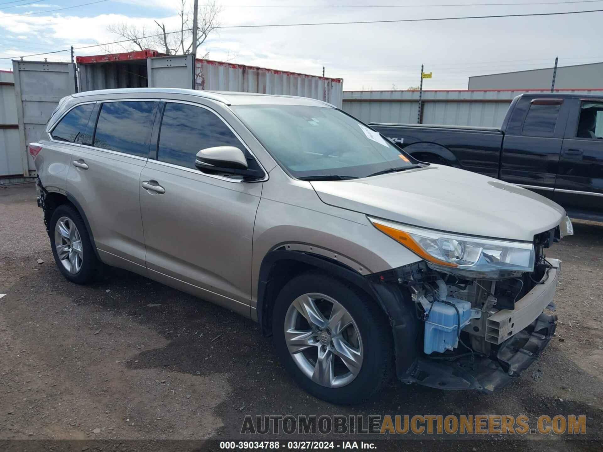 5TDDKRFH5FS191756 TOYOTA HIGHLANDER 2015