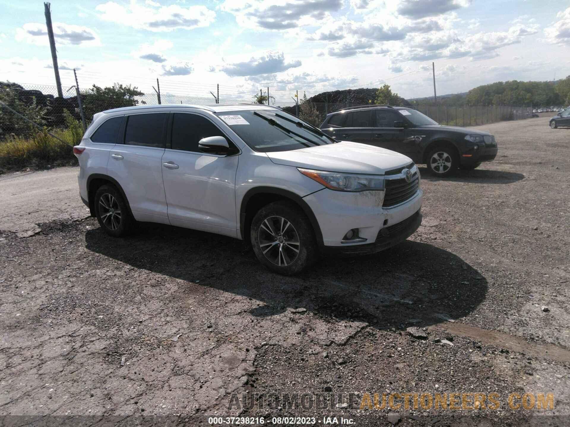 5TDDKRFH5GS271320 TOYOTA HIGHLANDER 2016