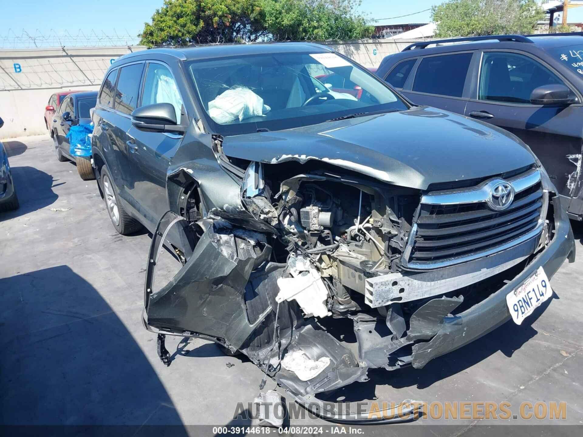 5TDDKRFH5GS278722 TOYOTA HIGHLANDER 2016