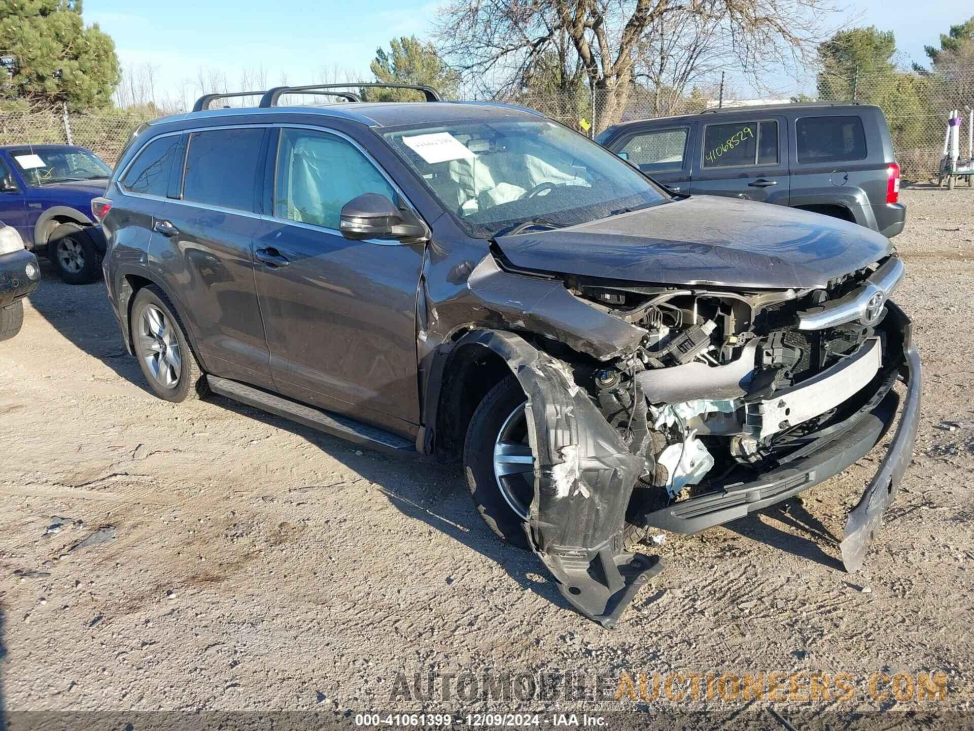 5TDDKRFH5GS337817 TOYOTA HIGHLANDER 2016