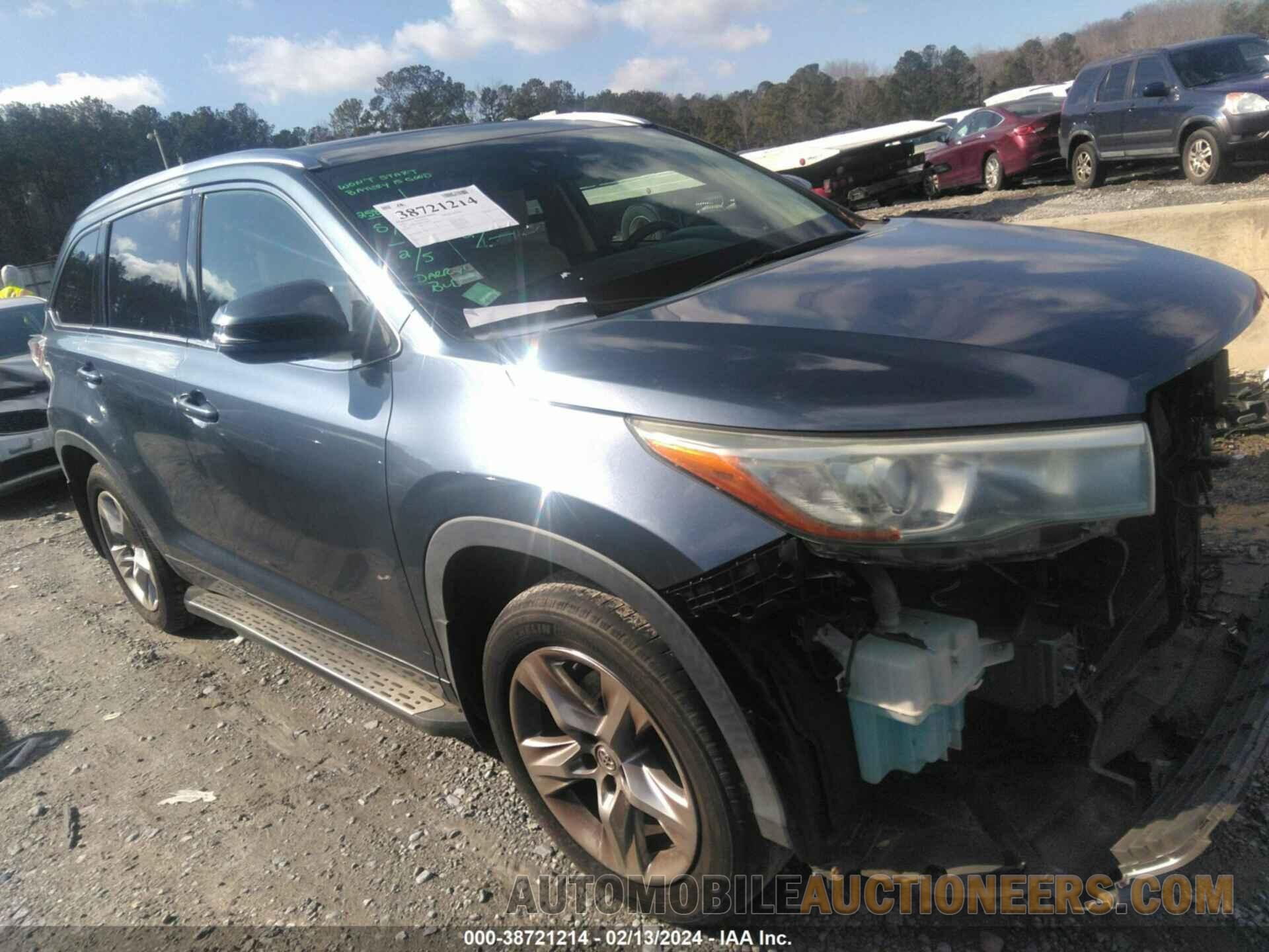 5TDDKRFH8FS134631 TOYOTA HIGHLANDER 2015