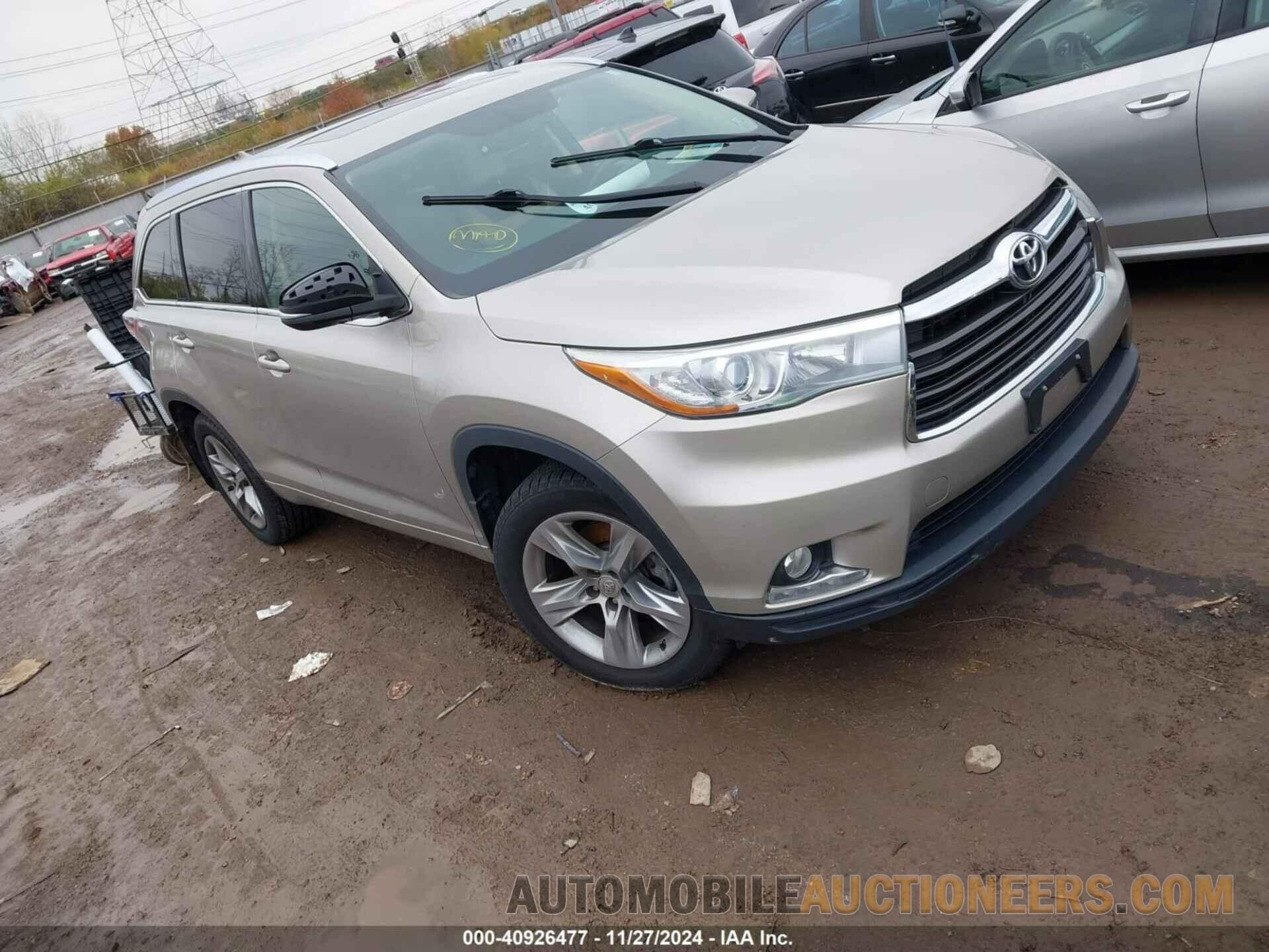 5TDDKRFH8FS135598 TOYOTA HIGHLANDER 2015