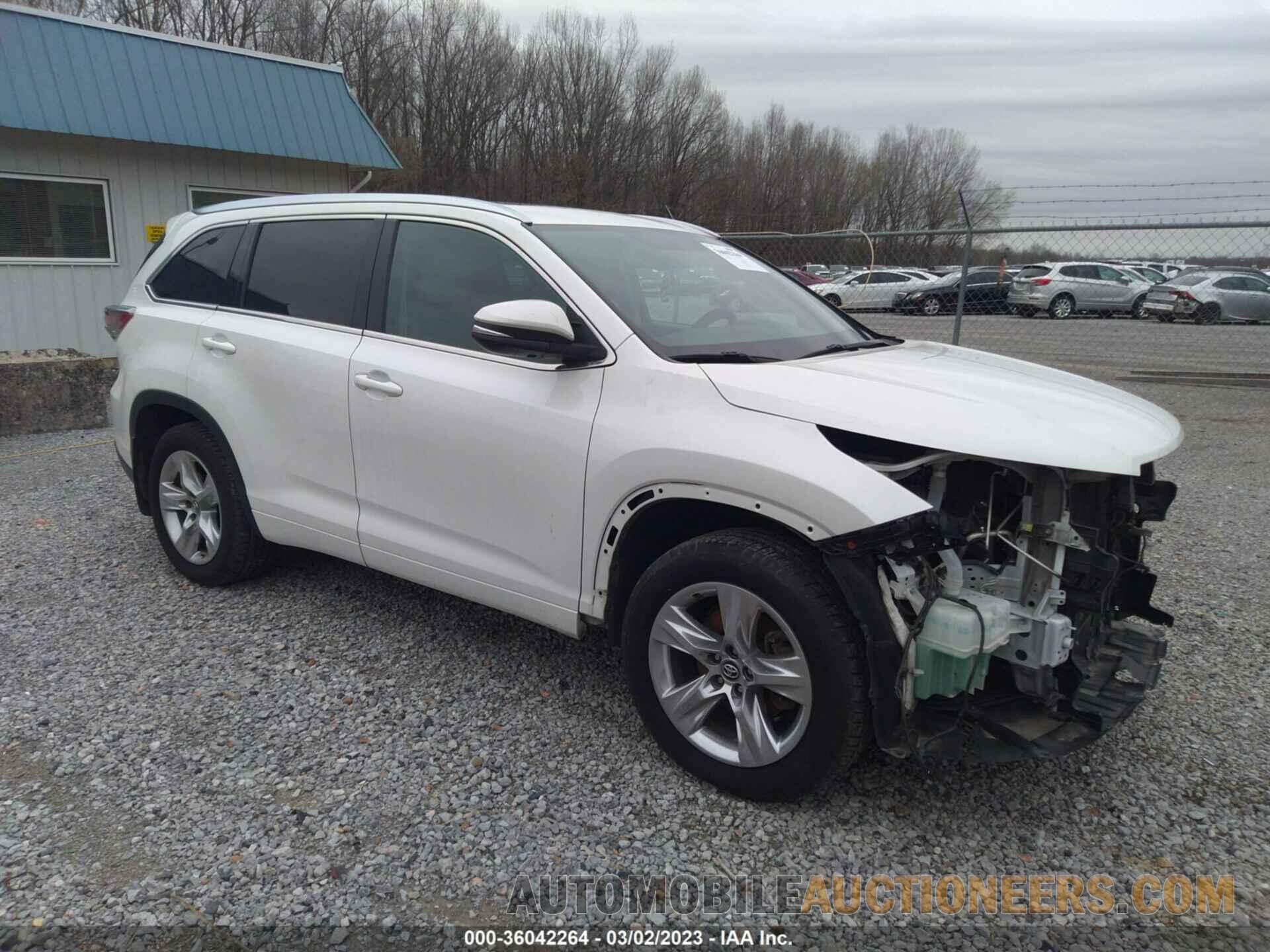 5TDDKRFH8GS256682 TOYOTA HIGHLANDER 2016