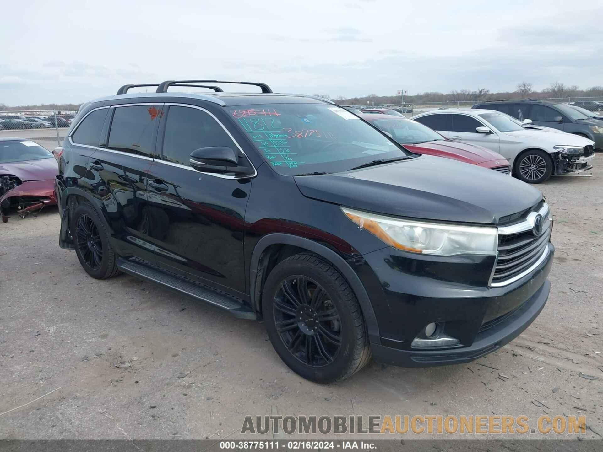 5TDDKRFH9FS073712 TOYOTA HIGHLANDER 2015