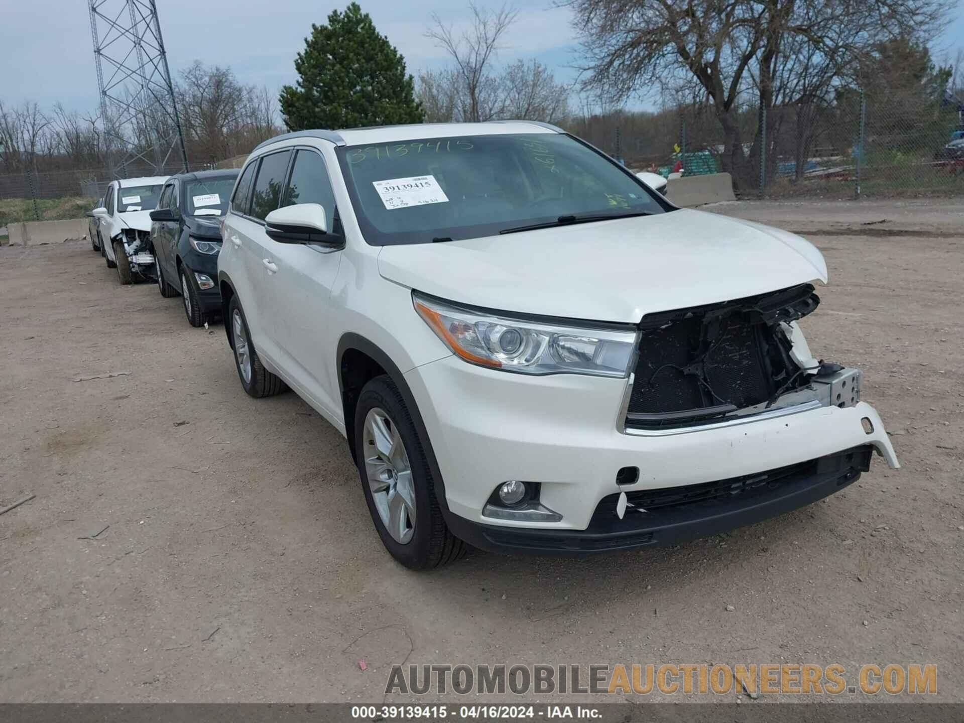 5TDDKRFH9GS273104 TOYOTA HIGHLANDER 2016