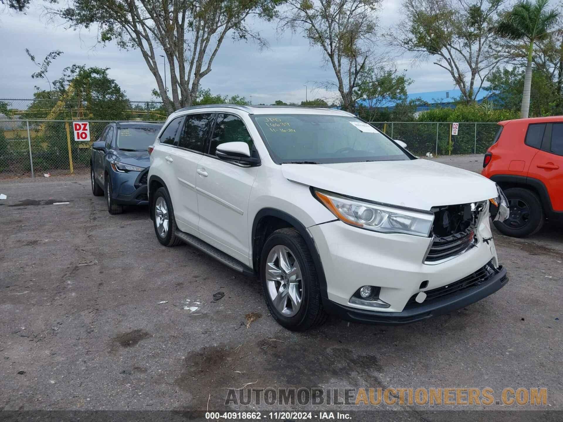 5TDDKRFH9GS277976 TOYOTA HIGHLANDER 2016