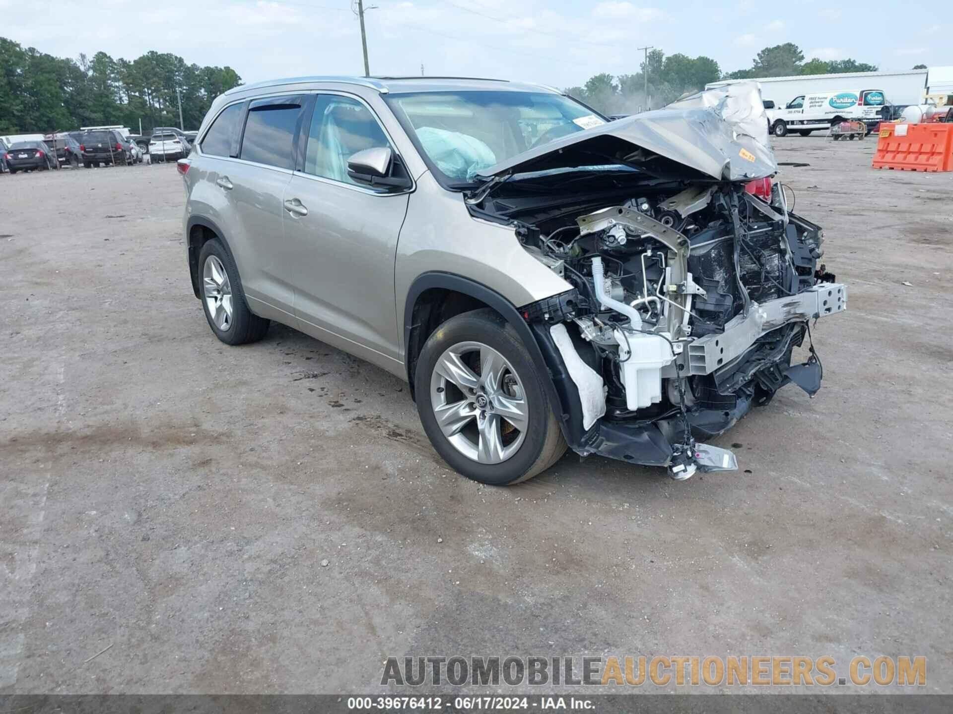 5TDDKRFH9GS301743 TOYOTA HIGHLANDER 2016