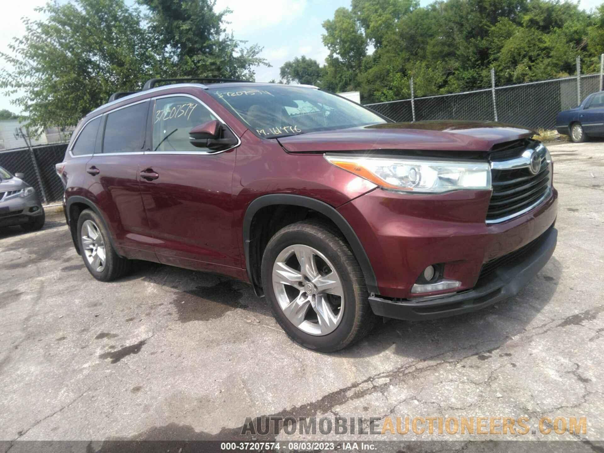 5TDDKRFHXFS073461 TOYOTA HIGHLANDER 2015