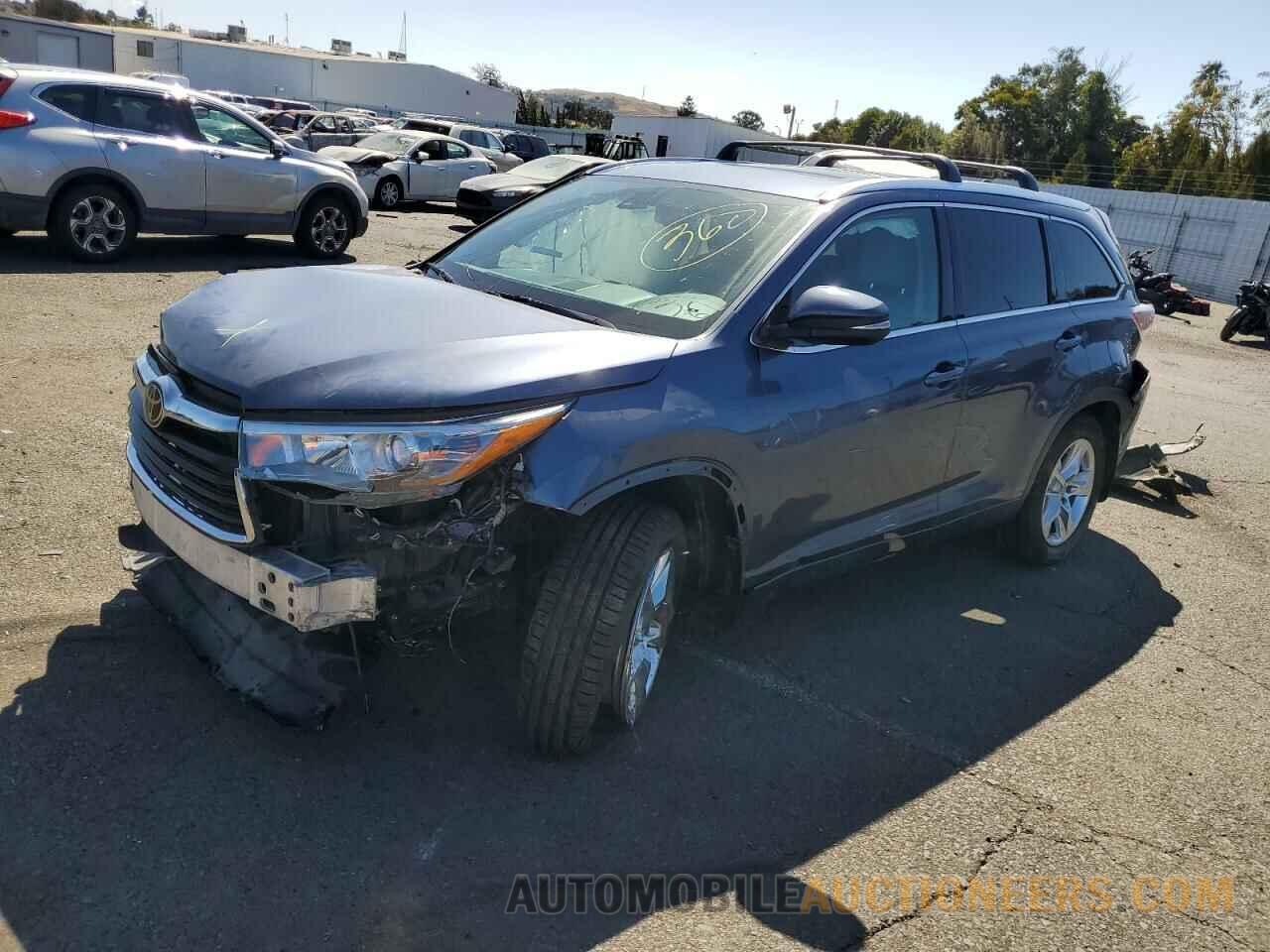 5TDDKRFHXFS117801 TOYOTA HIGHLANDER 2015