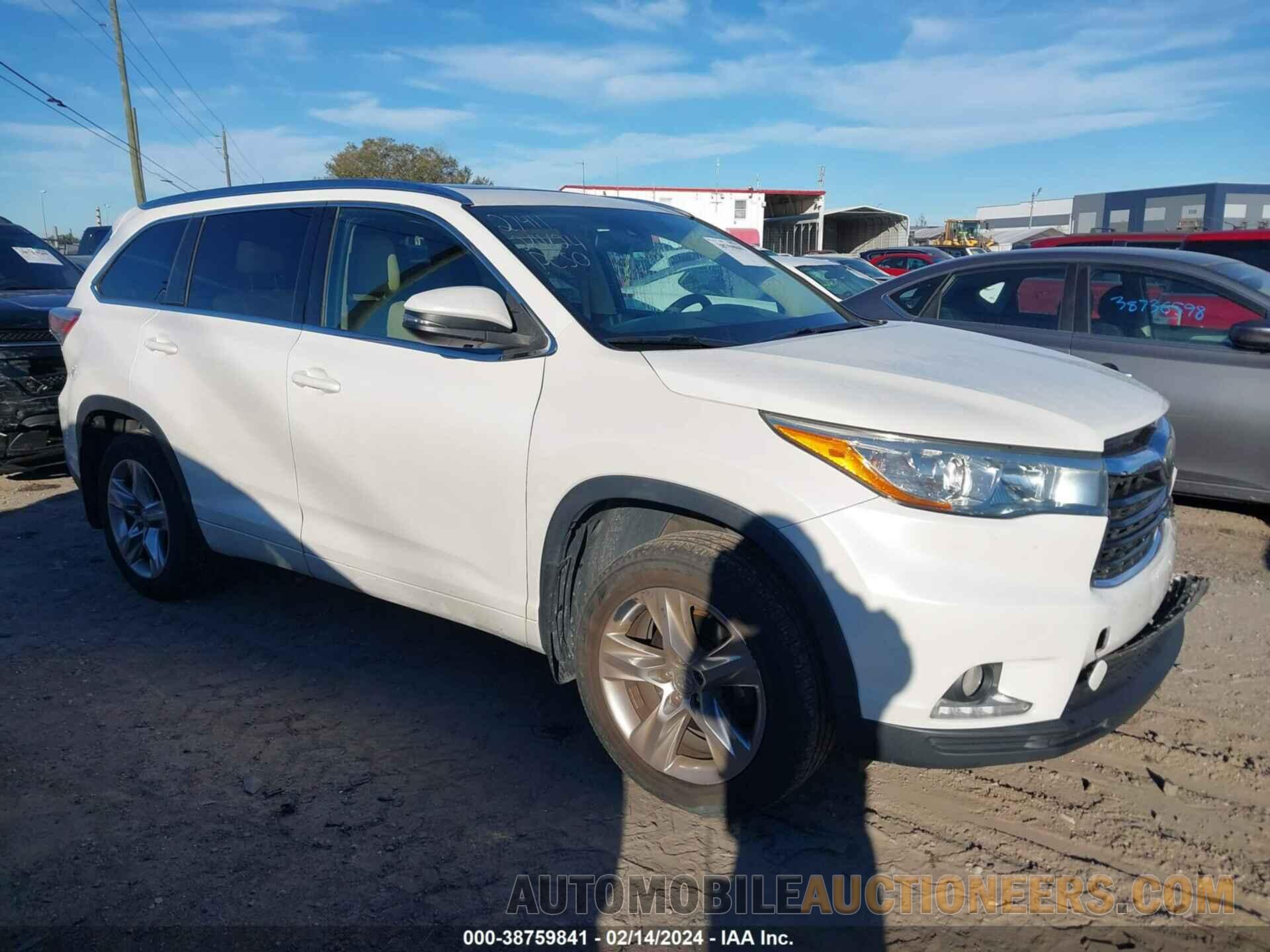 5TDDKRFHXFS137496 TOYOTA HIGHLANDER 2015