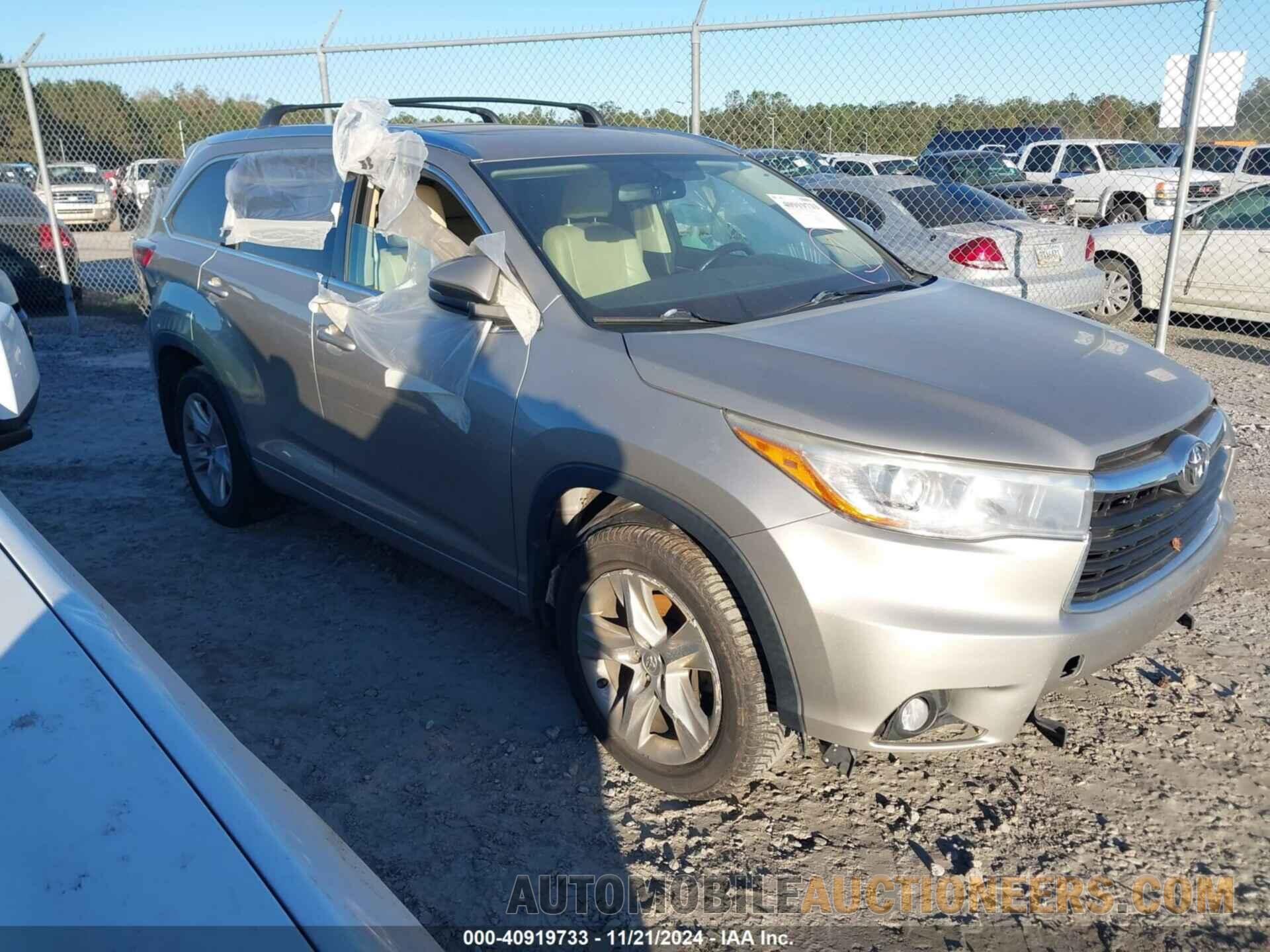 5TDDKRFHXFS141502 TOYOTA HIGHLANDER 2015