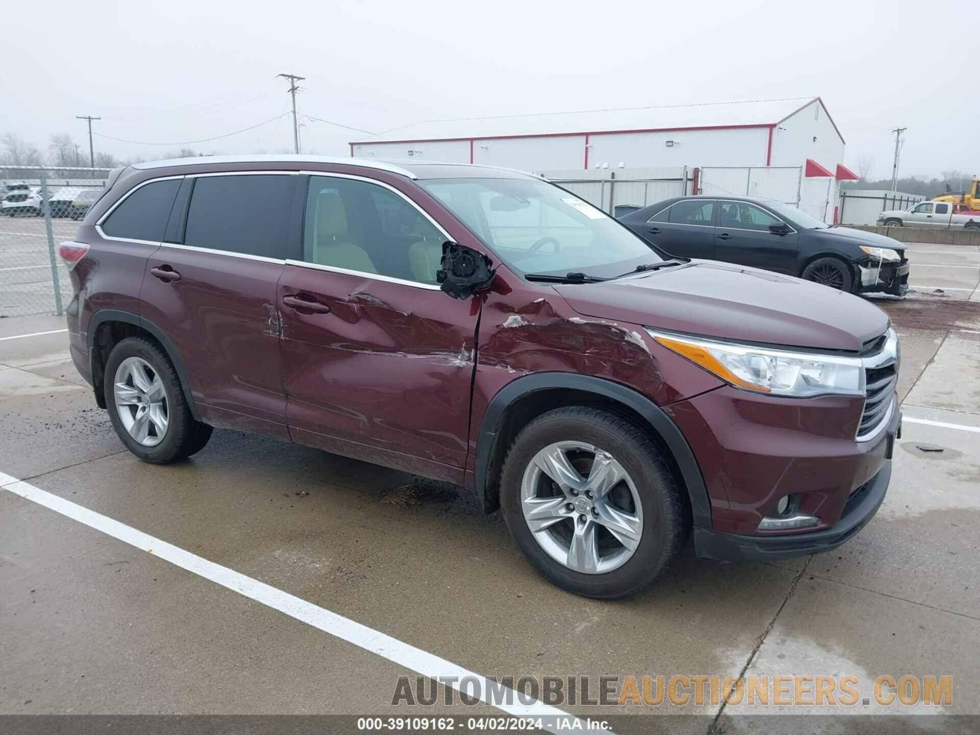 5TDDKRFHXFS172135 TOYOTA HIGHLANDER 2015