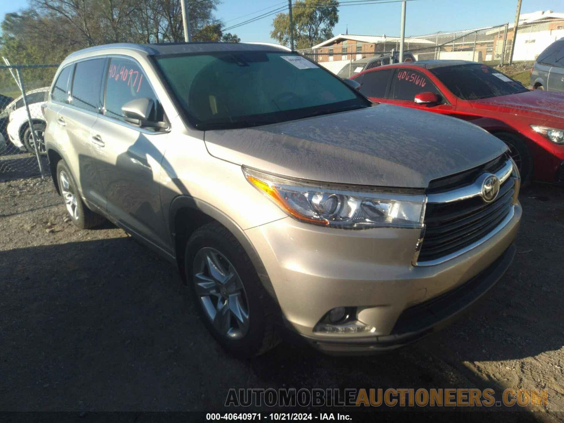 5TDDKRFHXFS180221 TOYOTA HIGHLANDER 2015