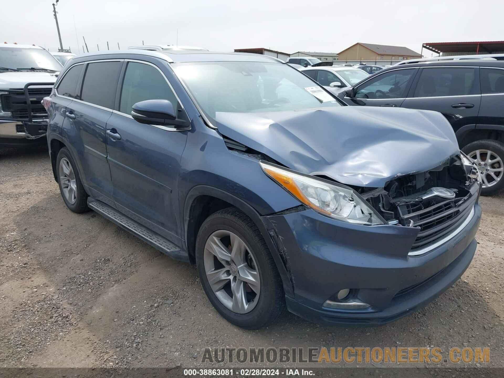 5TDDKRFHXFS189064 TOYOTA HIGHLANDER 2015