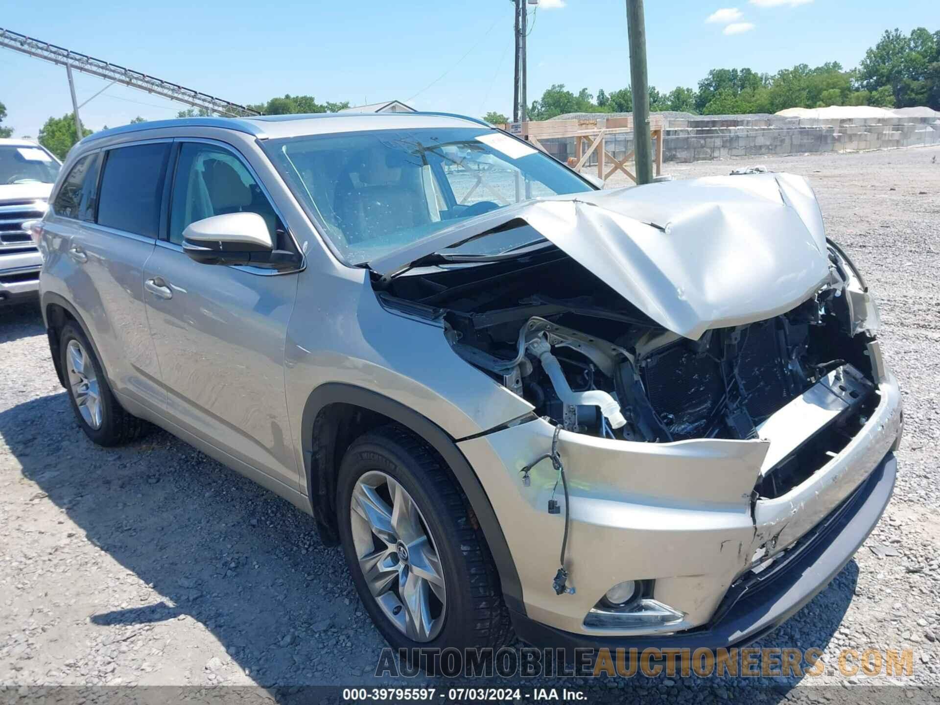 5TDDKRFHXGS323024 TOYOTA HIGHLANDER 2016