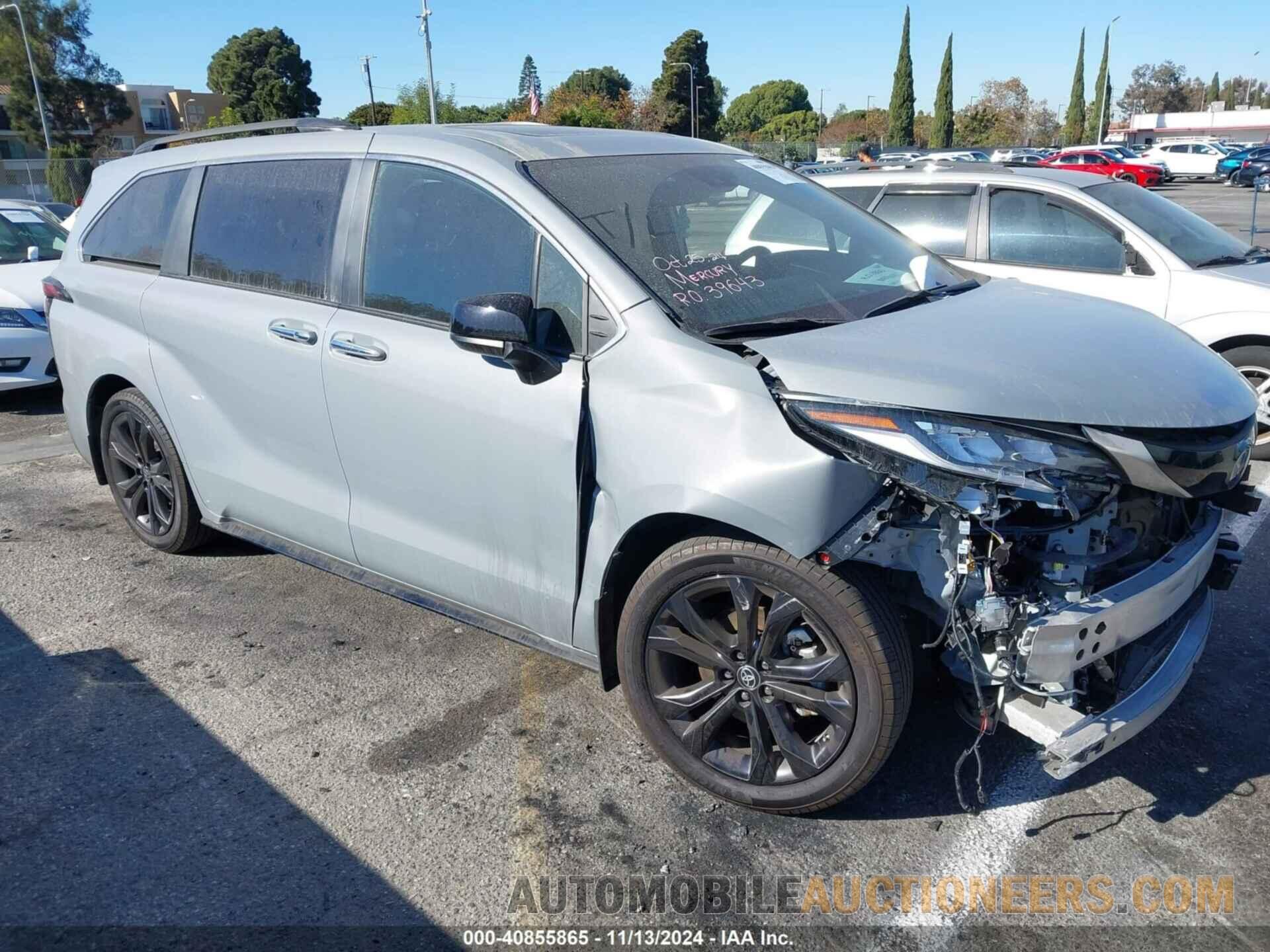 5TDDRKEC6PS156167 TOYOTA SIENNA 2023