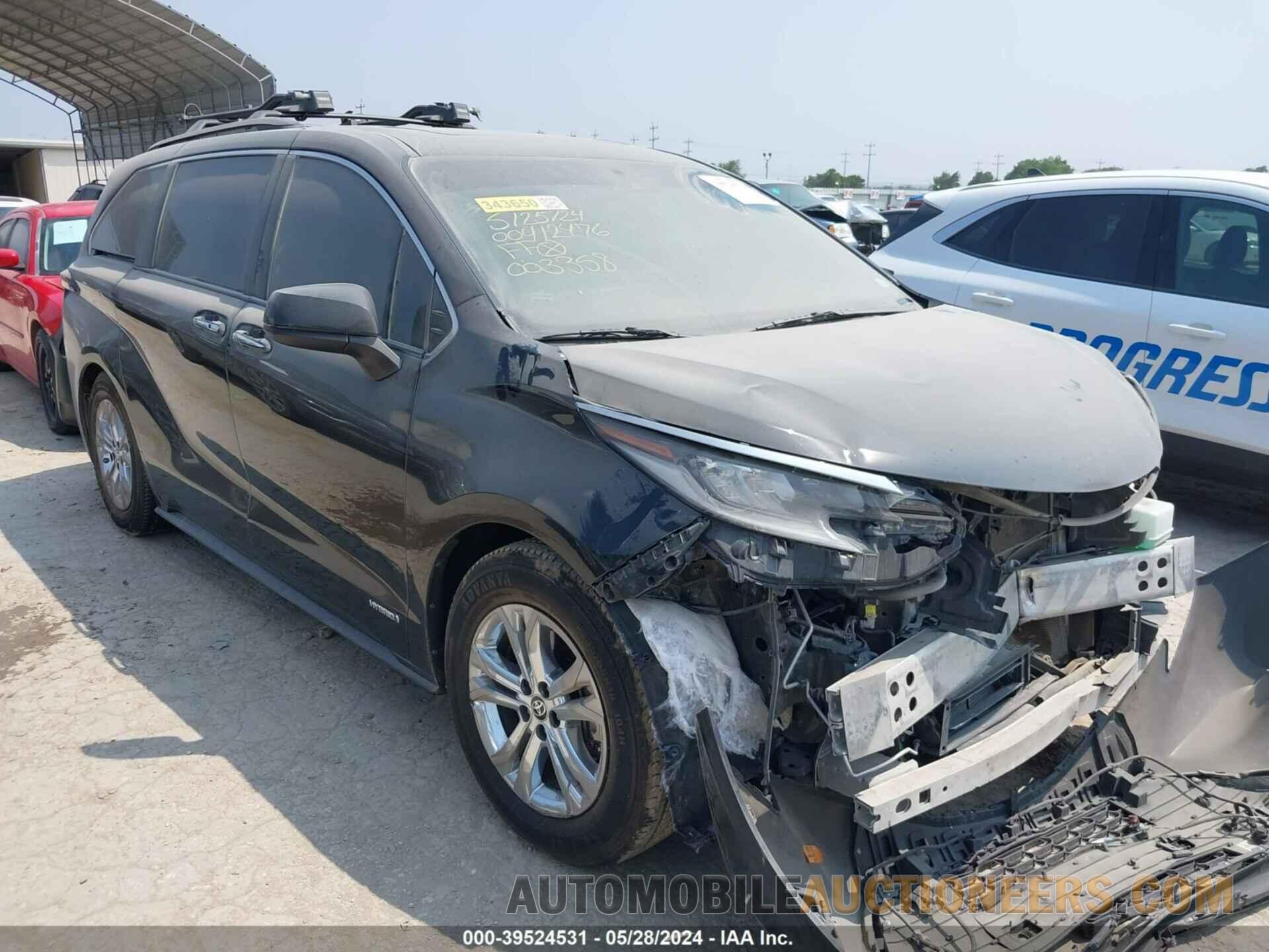 5TDDSKFC7MS003358 TOYOTA SIENNA 2021