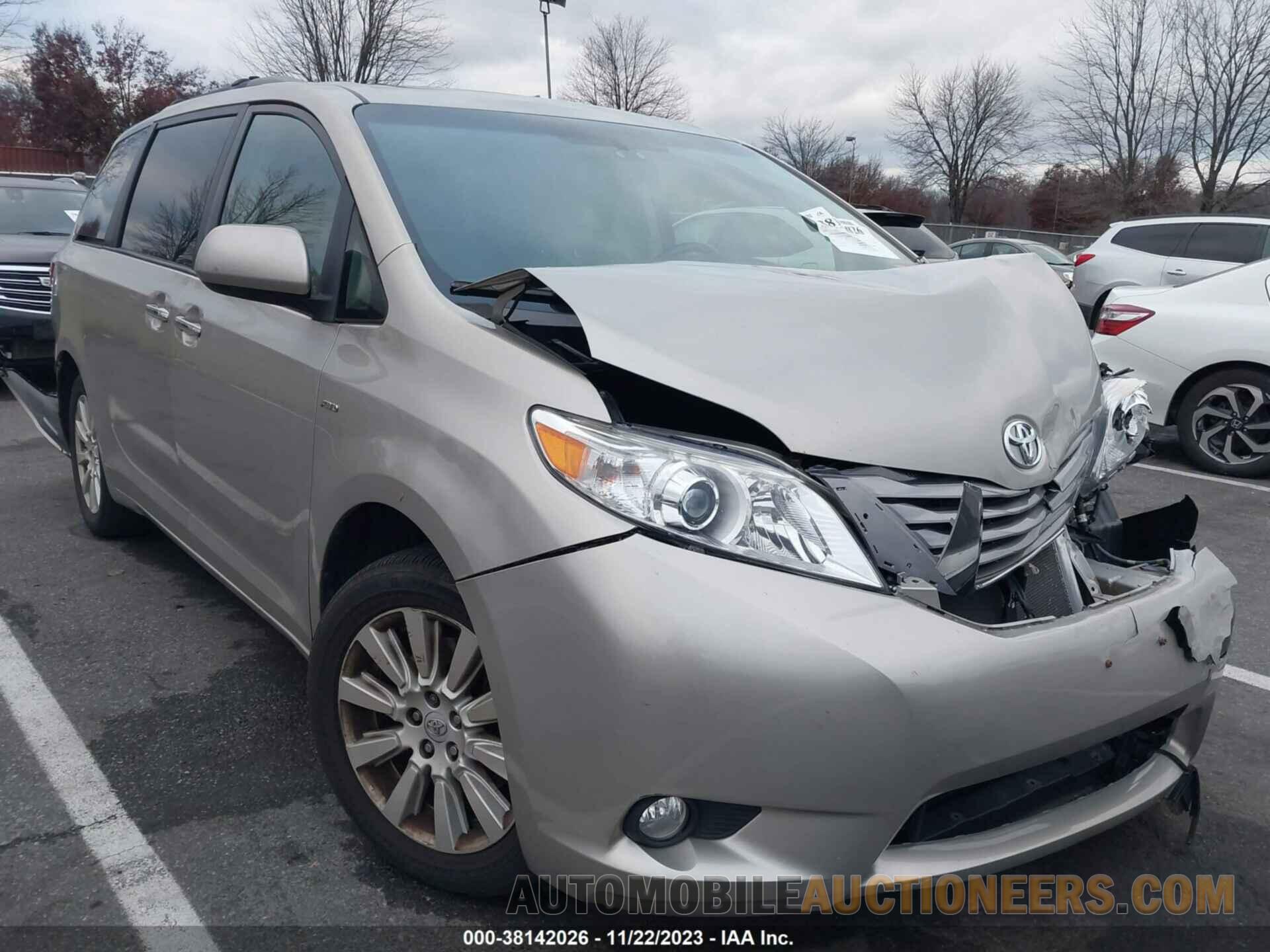 5TDDZ3DC0HS184460 TOYOTA SIENNA 2017