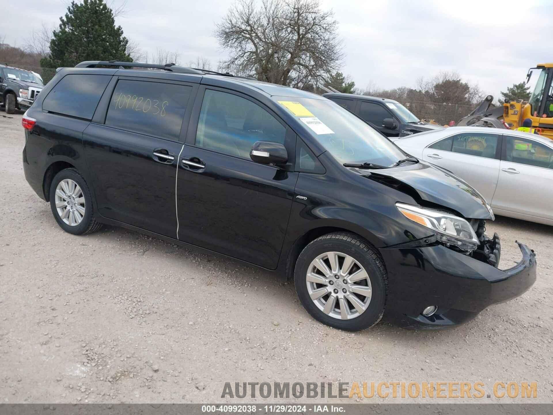 5TDDZ3DC1HS156327 TOYOTA SIENNA 2017