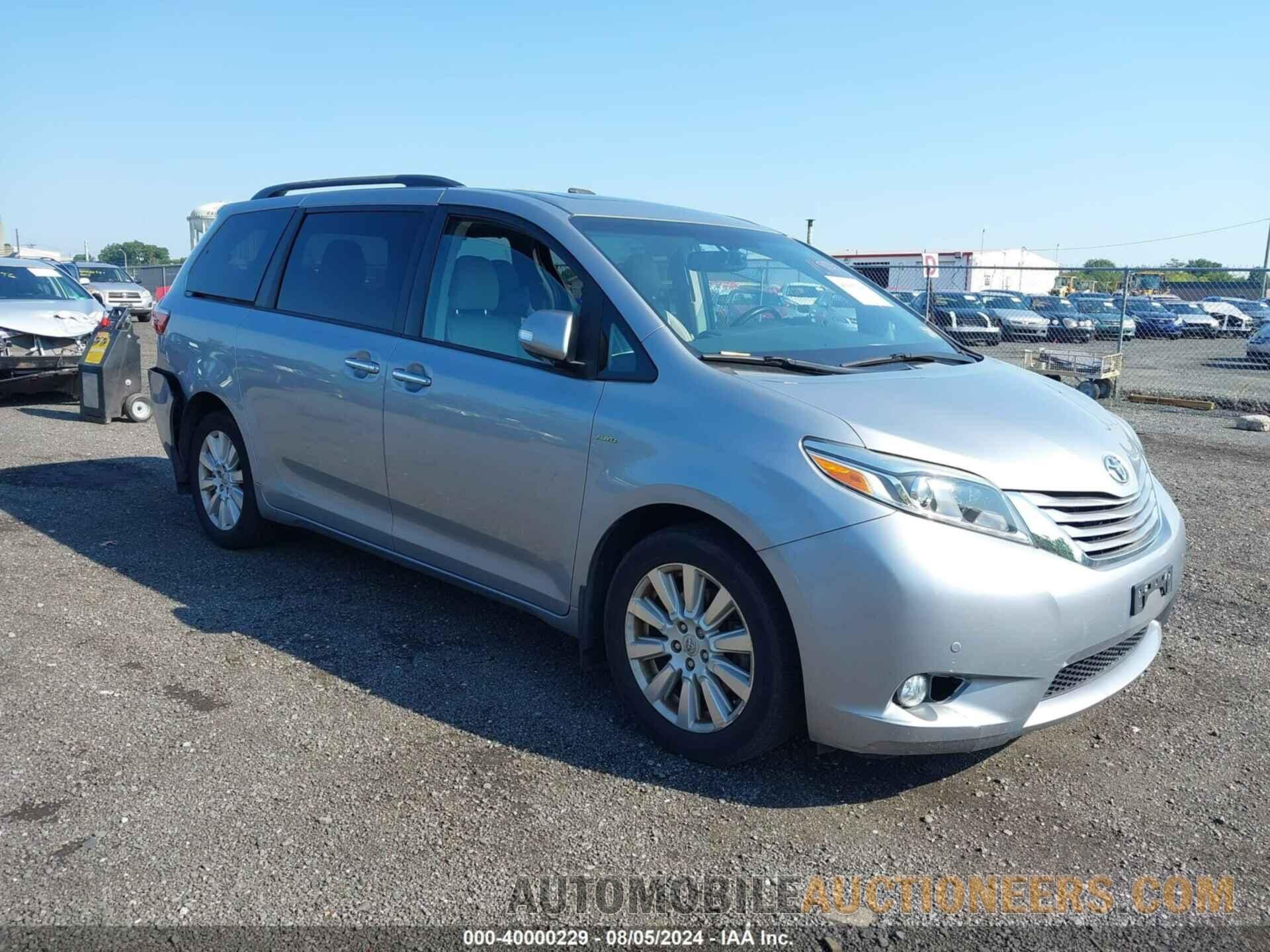 5TDDZ3DC1HS161785 TOYOTA SIENNA 2017