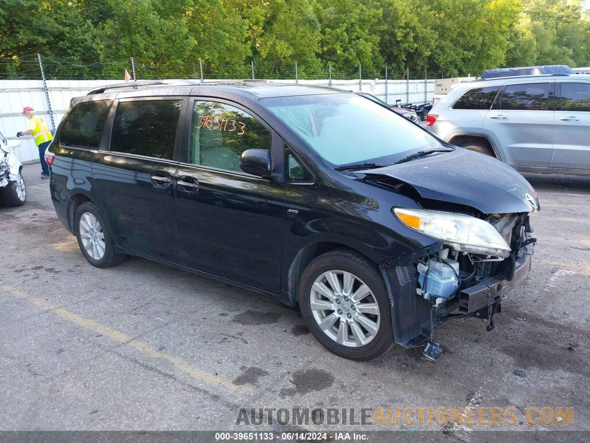 5TDDZ3DC1HS179011 TOYOTA SIENNA 2017