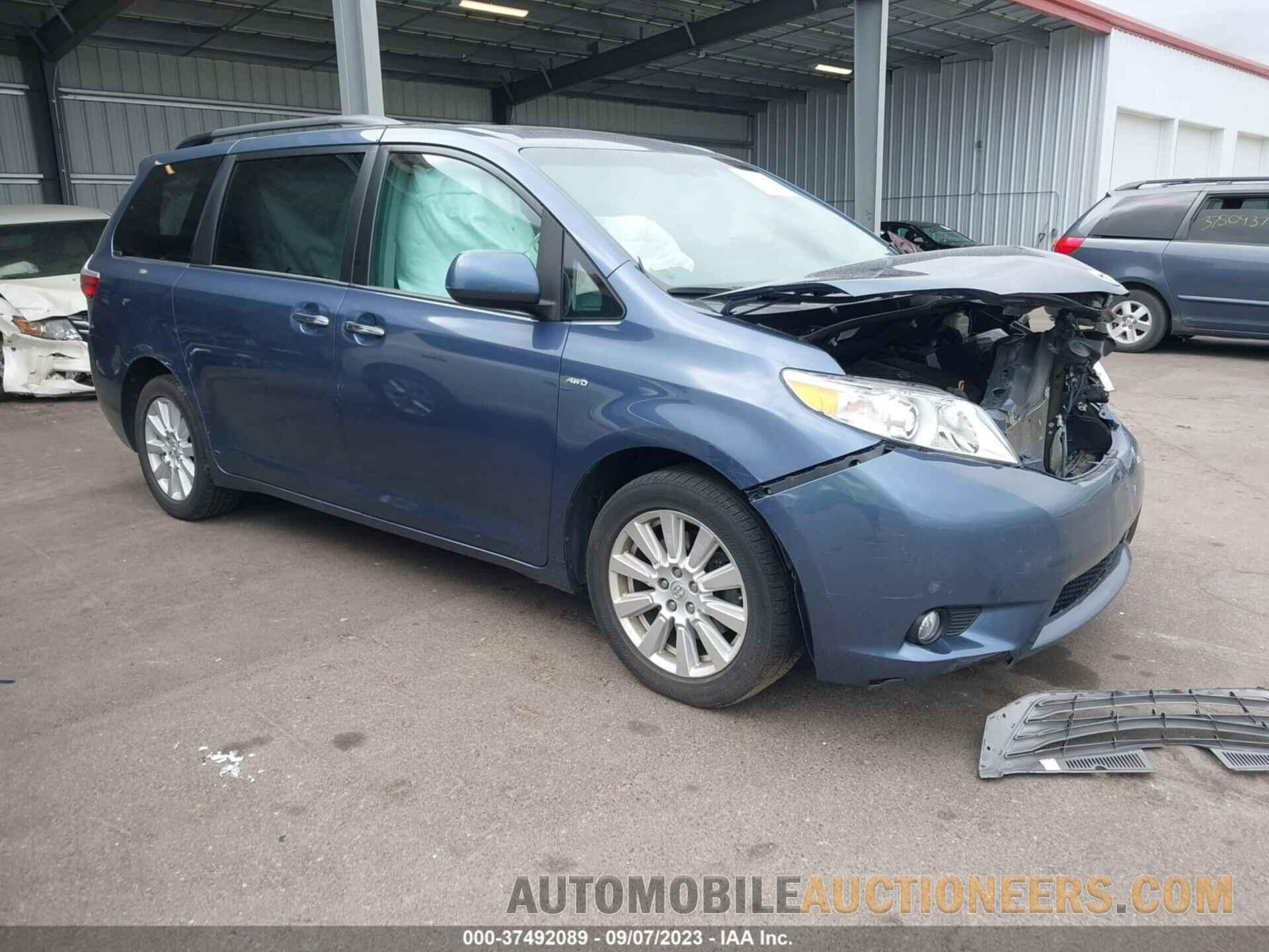 5TDDZ3DC2HS160113 TOYOTA SIENNA 2017