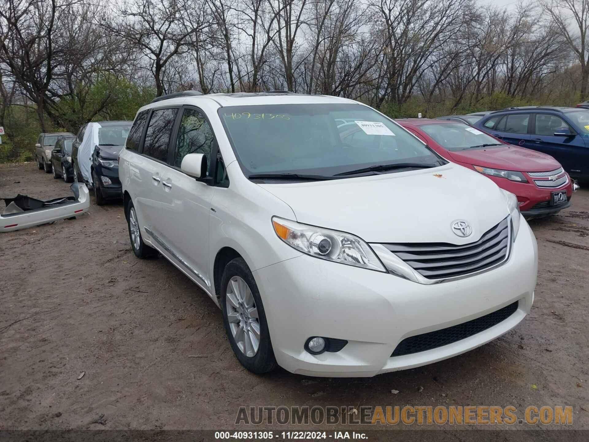 5TDDZ3DC2HS161696 TOYOTA SIENNA 2017