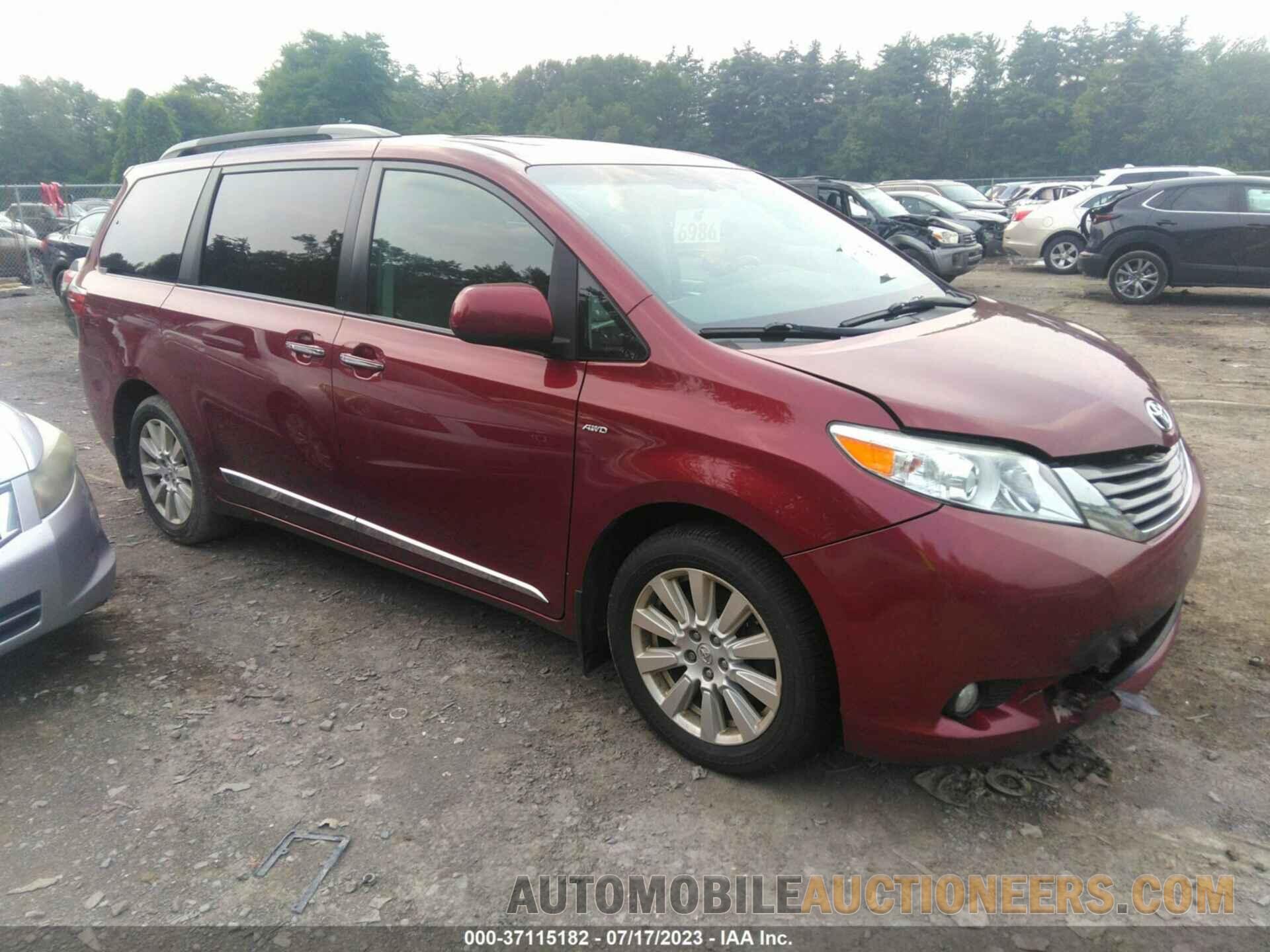 5TDDZ3DC2HS169104 TOYOTA SIENNA 2017