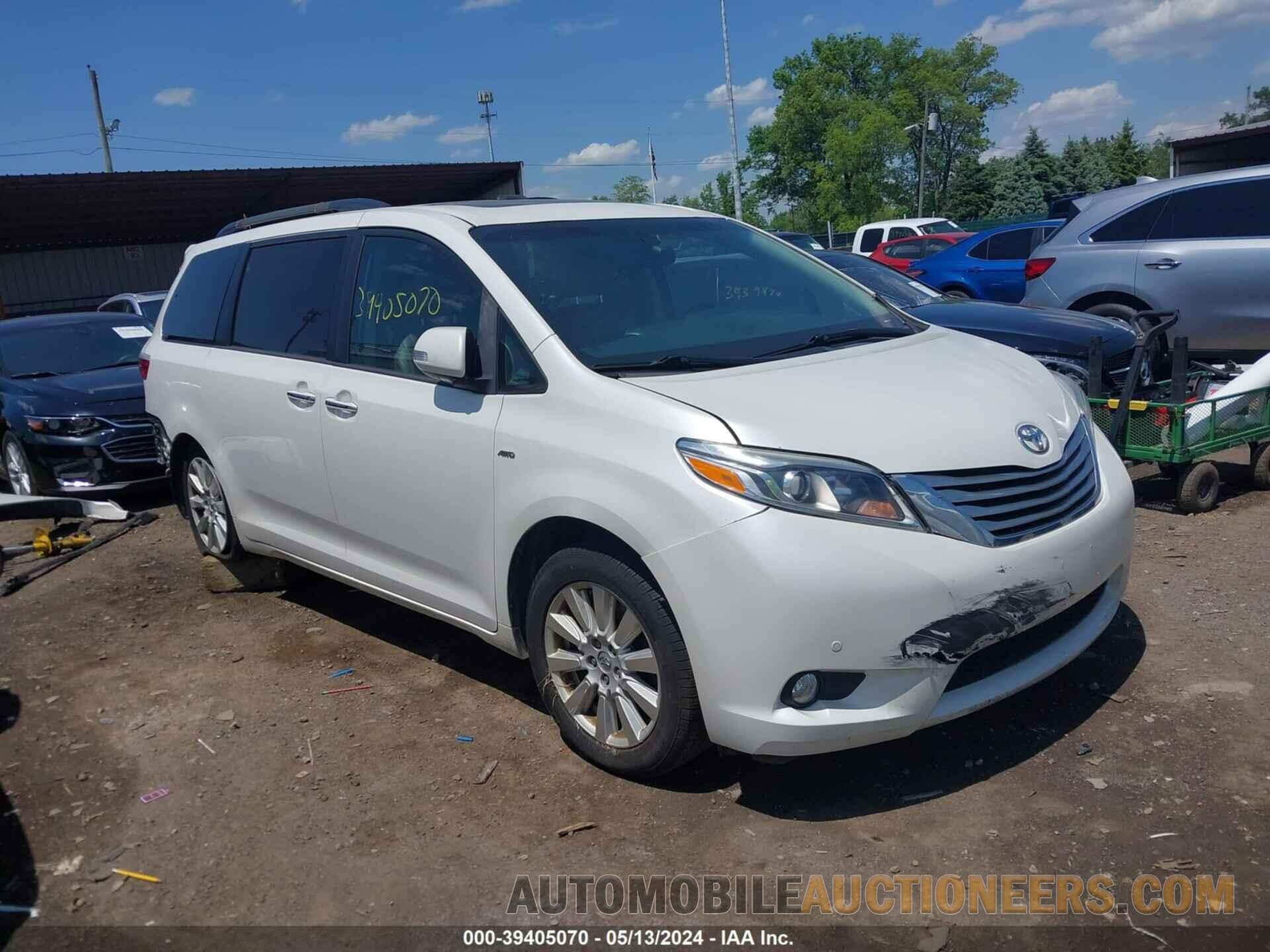 5TDDZ3DC2HS179745 TOYOTA SIENNA 2017