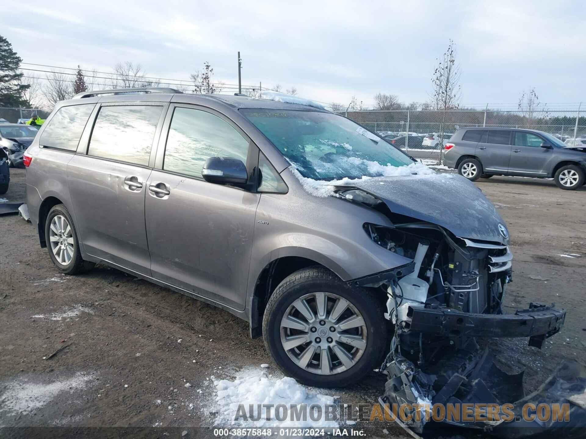 5TDDZ3DC2HS184010 TOYOTA SIENNA 2017